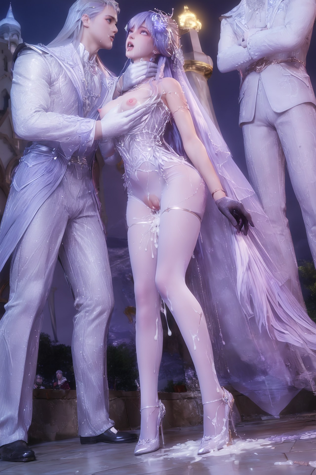 AI Porn - 신인왕좌 성채아 웨딩 화이트 스타킹 AI 성인 이미지 갤러리 Part 3 250P