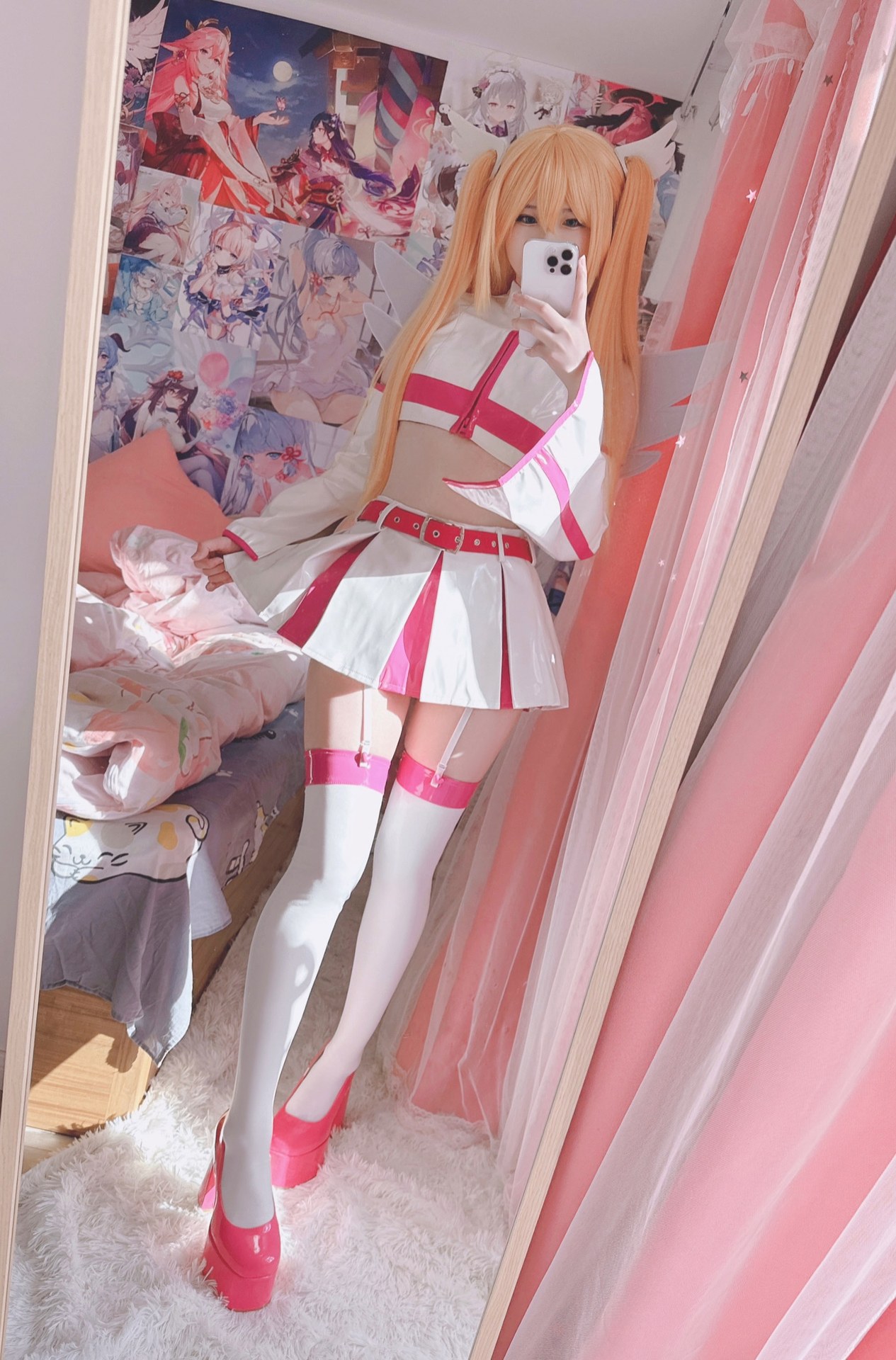 [cosplay] 習呆呆 - 莉莉艾露：白絲蕾絲內衣翘臀大尺度角色還原 21P3G1V