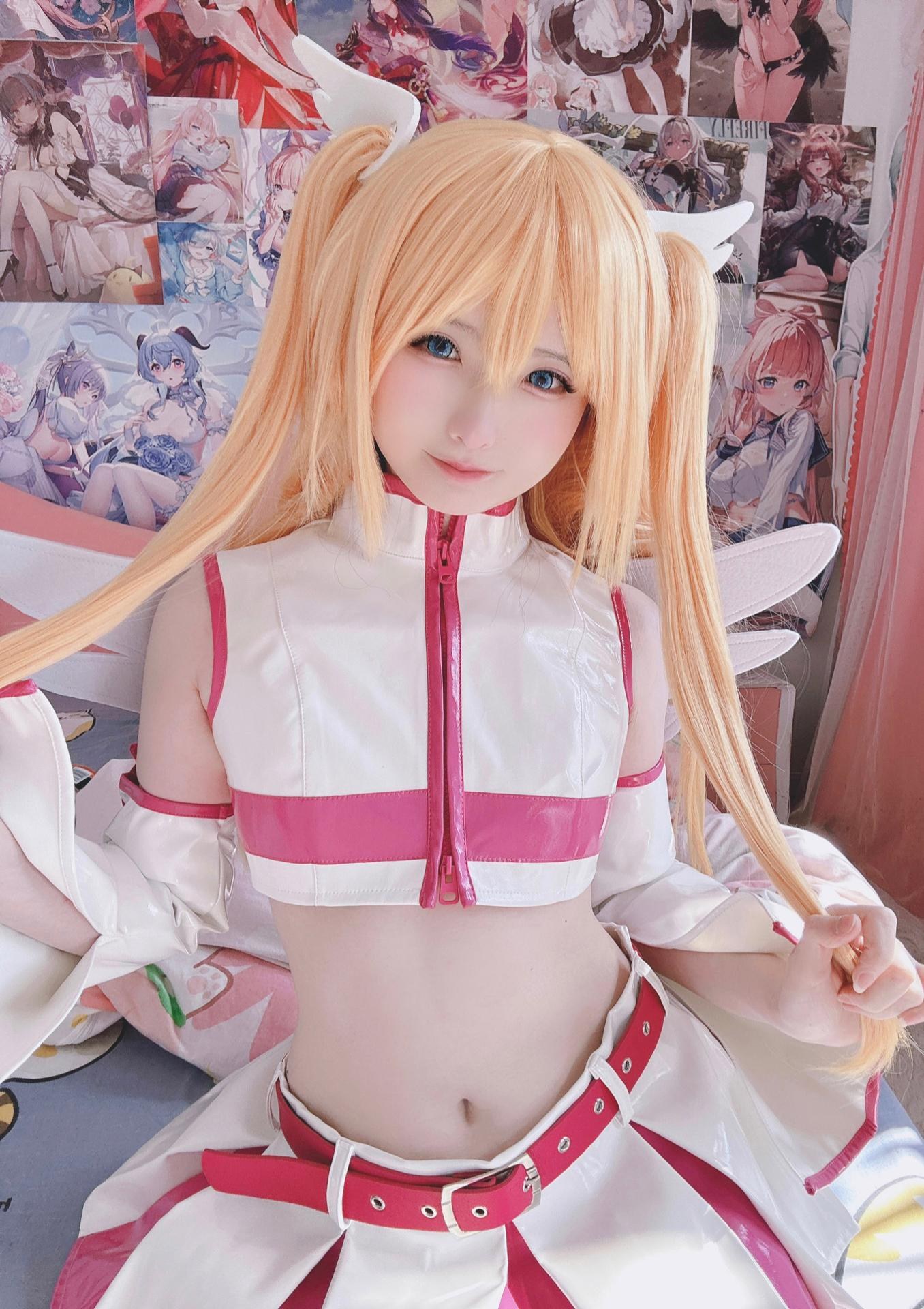 [cosplay] 習呆呆 - 莉莉艾露：白絲蕾絲內衣翘臀大尺度角色還原 21P3G1V