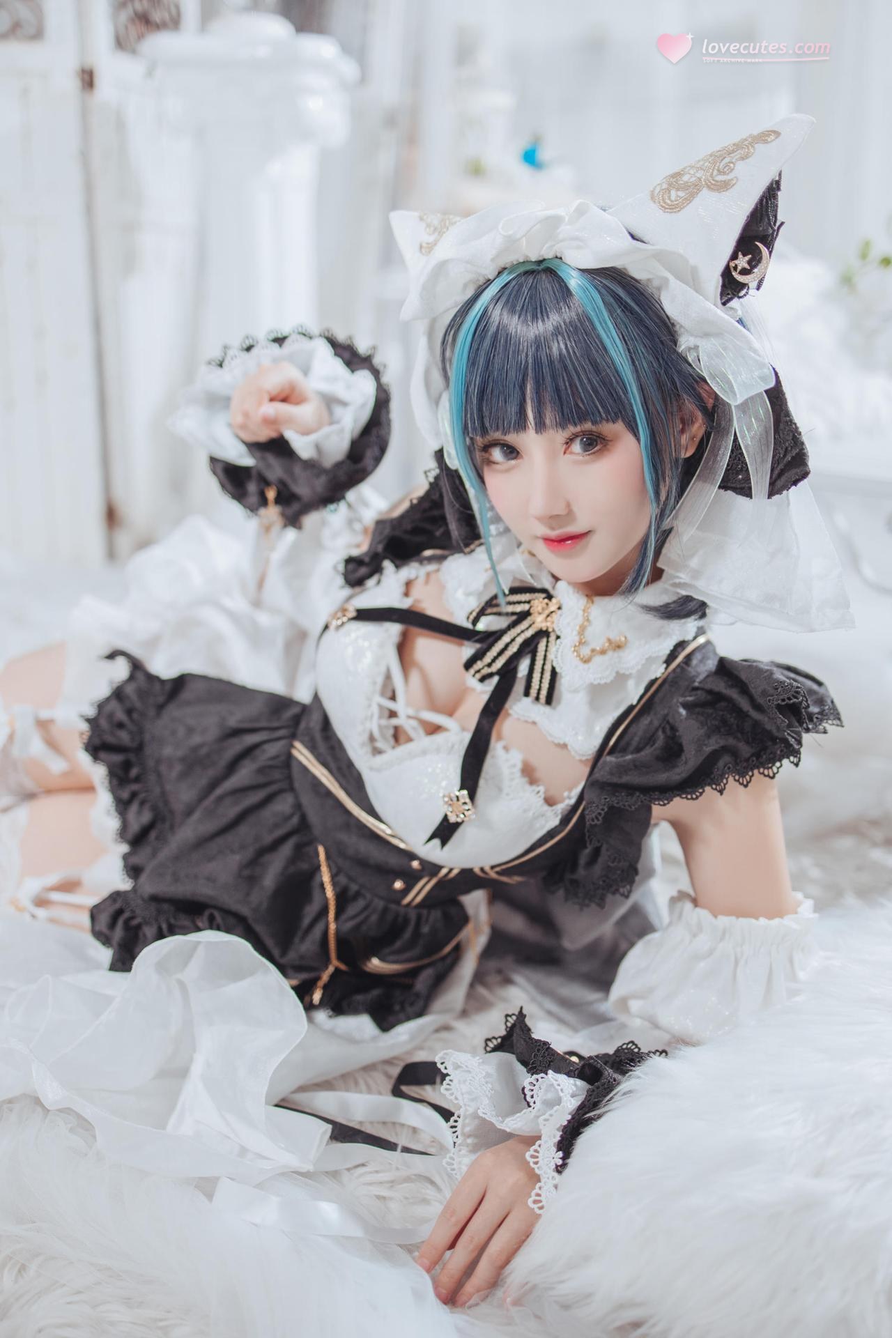 [Cosplay] Hanyu Sanwei - Cheshire hầu gái dáng đẹp 35P
