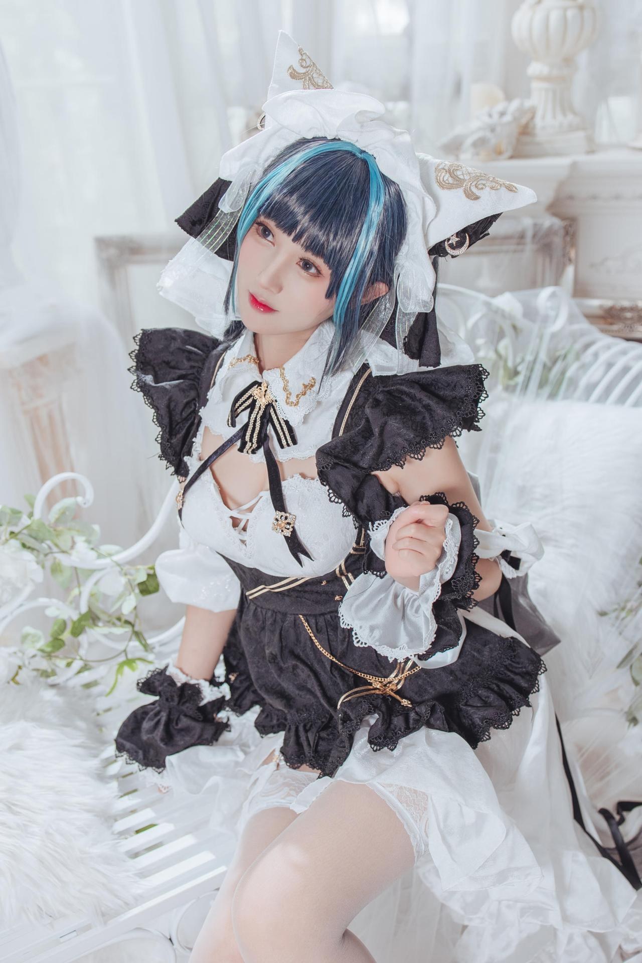 [Cosplay] Hanyu Sanwei - Cheshire hầu gái dáng đẹp 35P