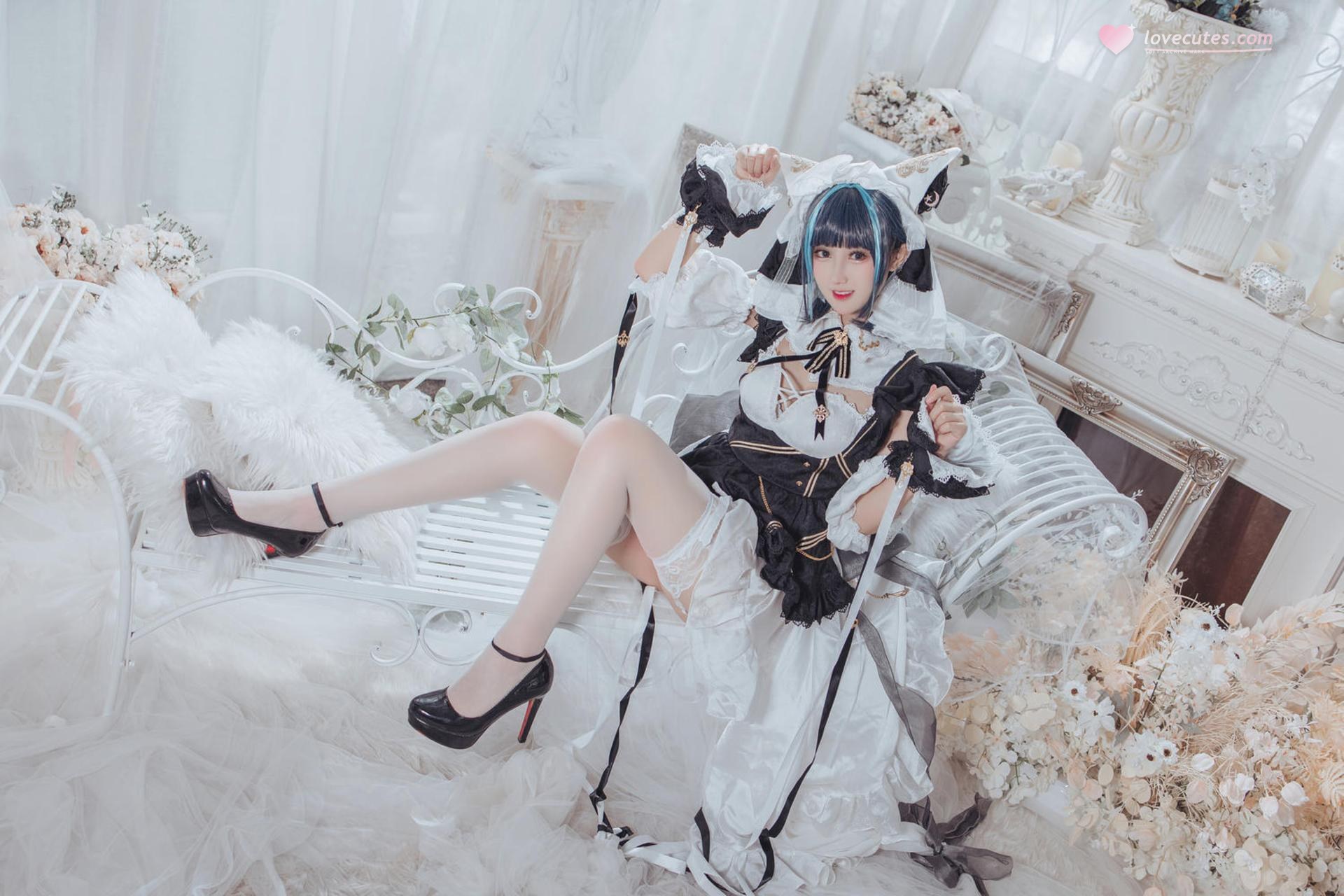 [Cosplay] Hanyu Sanwei - Cheshire hầu gái dáng đẹp 35P