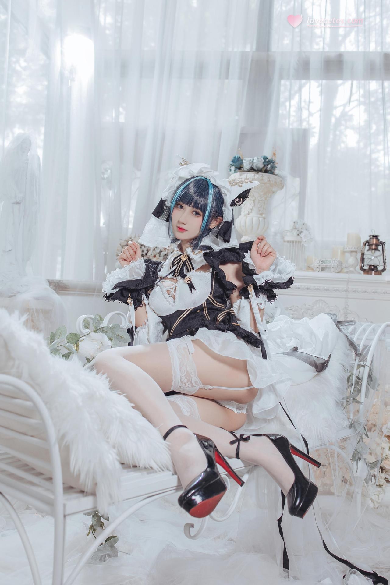 [Cosplay] Hanyu Sanwei - Cheshire hầu gái dáng đẹp 35P