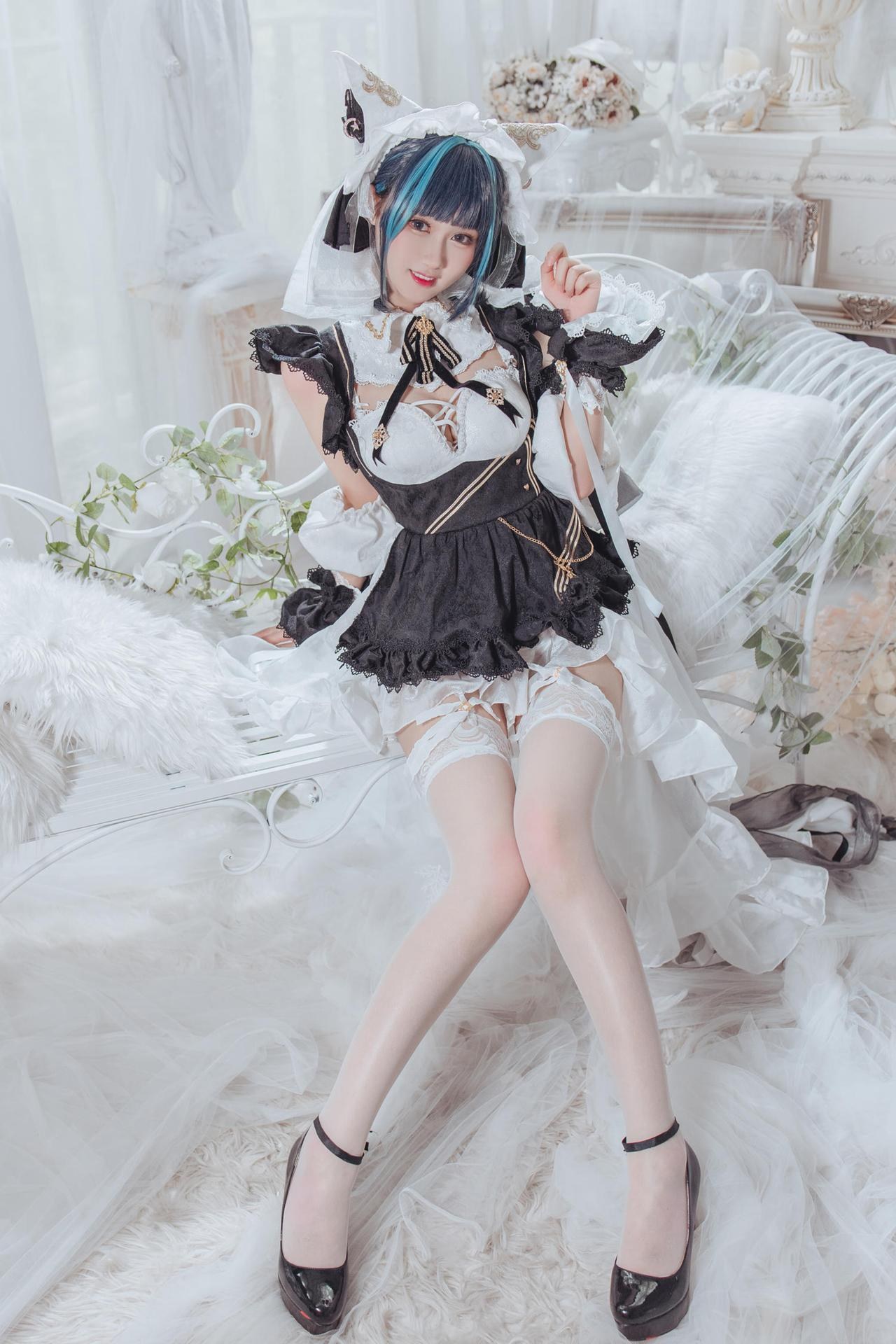 [Cosplay] Hanyu Sanwei - Cheshire hầu gái dáng đẹp 35P