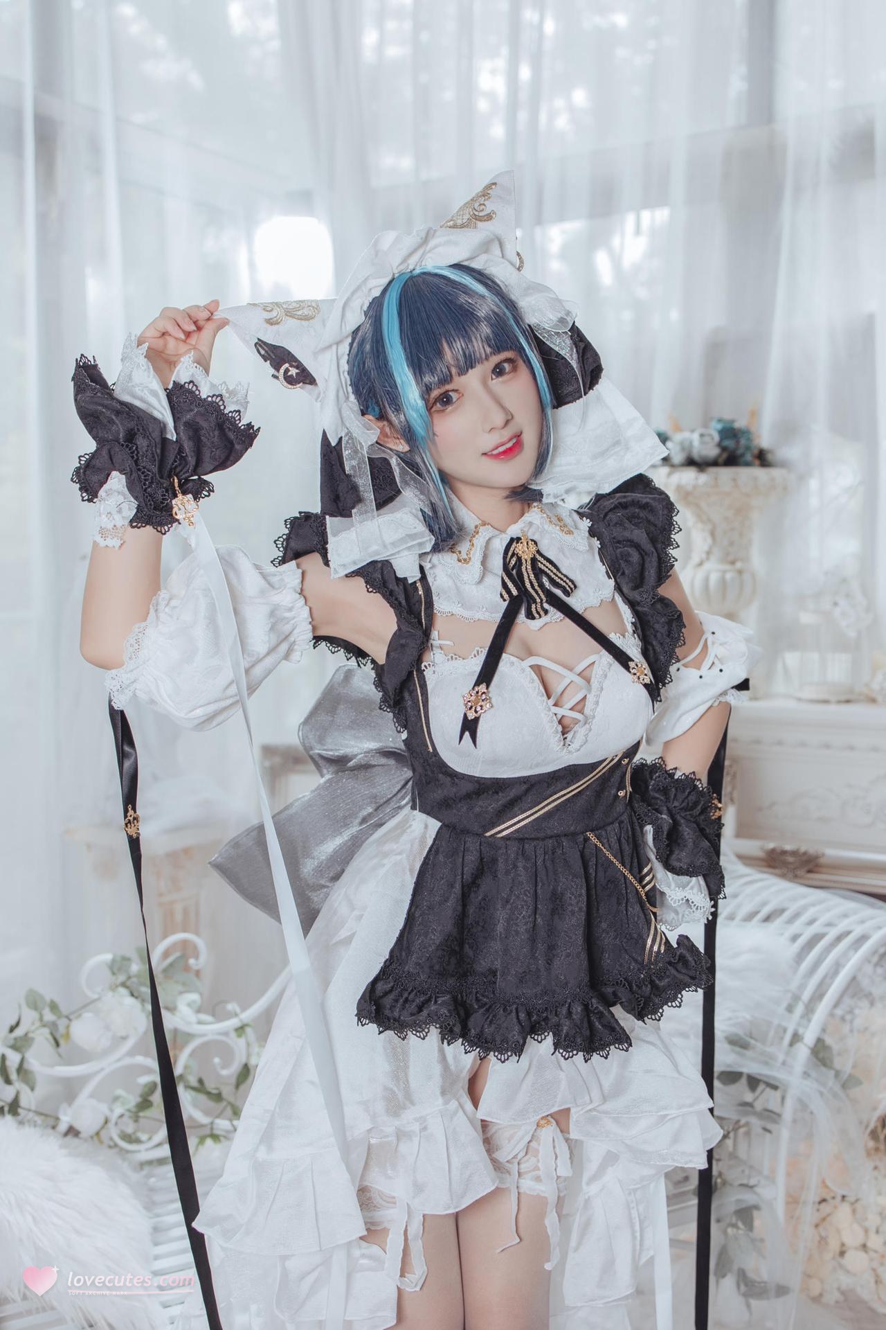 [Cosplay] Hanyu Sanwei - Cheshire hầu gái dáng đẹp 35P