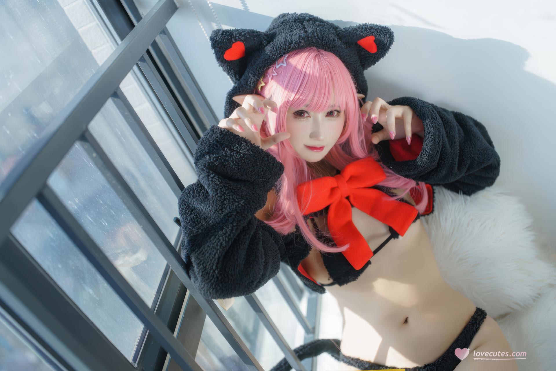 [cosplay] Hanyu Sanwei - ピンク髪ギフト猫 コスプレ 26P