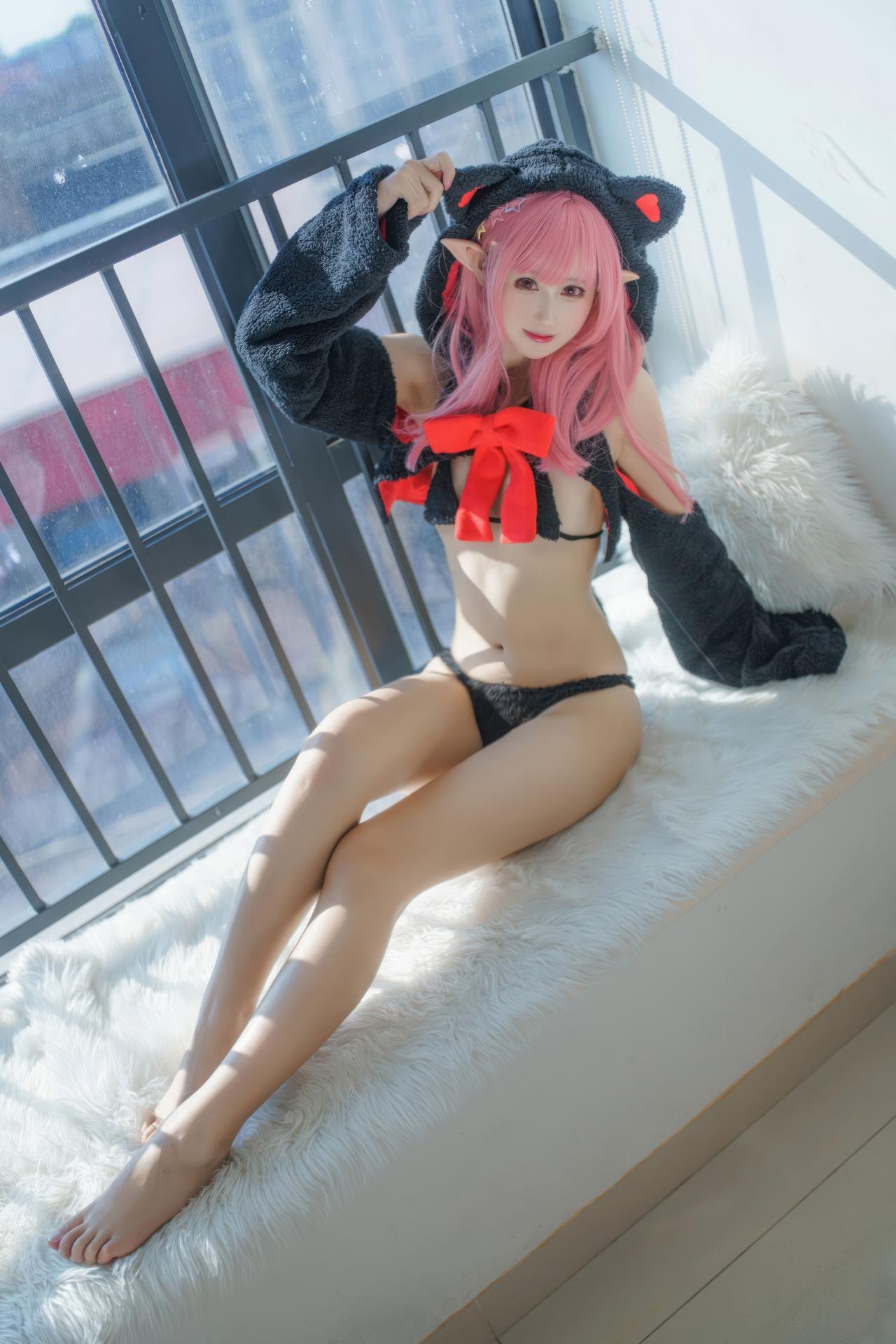 [cosplay] Hanyu Sanwei - ピンク髪ギフト猫 コスプレ 26P