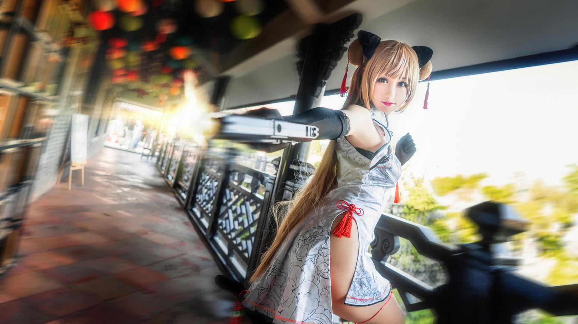 [Cosplay] Hanyu Sanwei - Girls Frontline Mk23 Honey Flower 18P