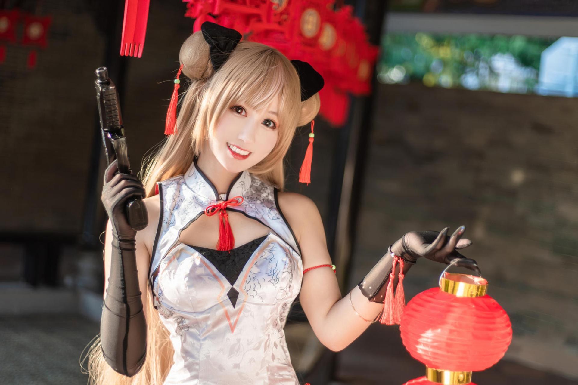[Cosplay] Hanyu Sanwei - Girls Frontline Mk23 Honey Flower 18P