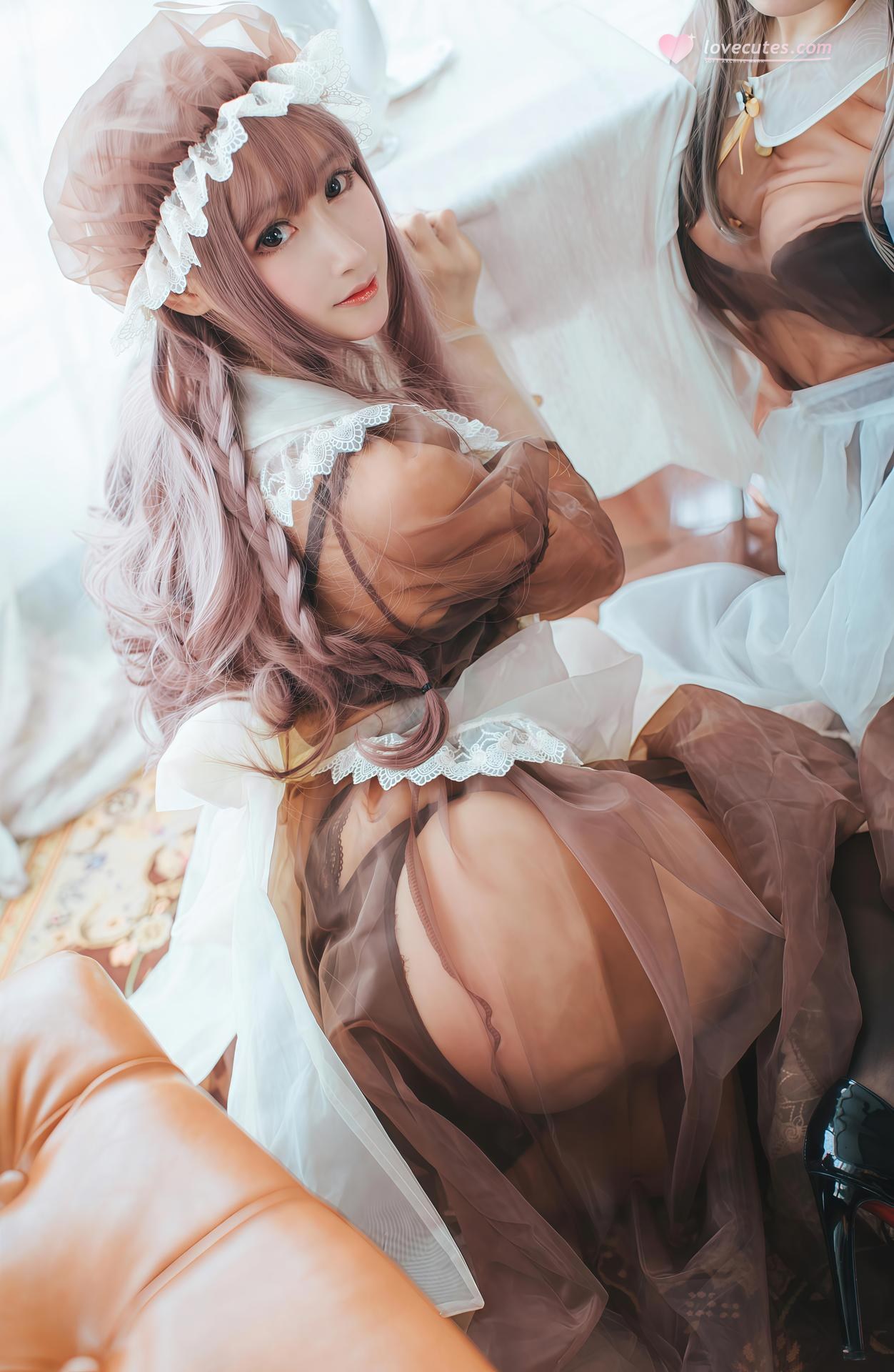 [Cosplay] Hanyu Sanwei and Yi Qian Zhi Mao Bohe - duo sheer maid room 32P