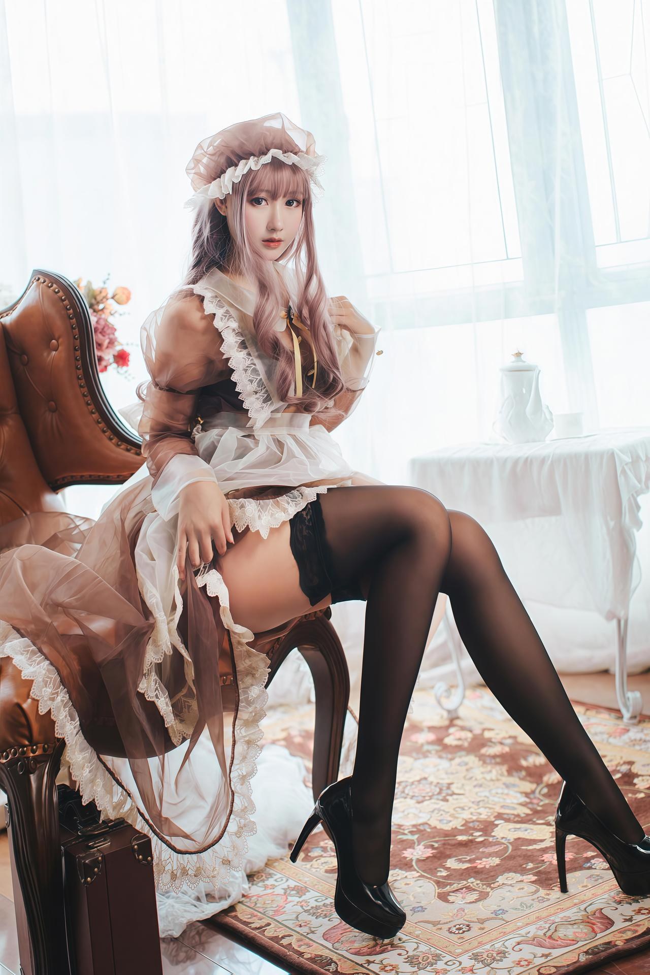 [Cosplay] Hanyu Sanwei and Yi Qian Zhi Mao Bohe - duo sheer maid room 32P
