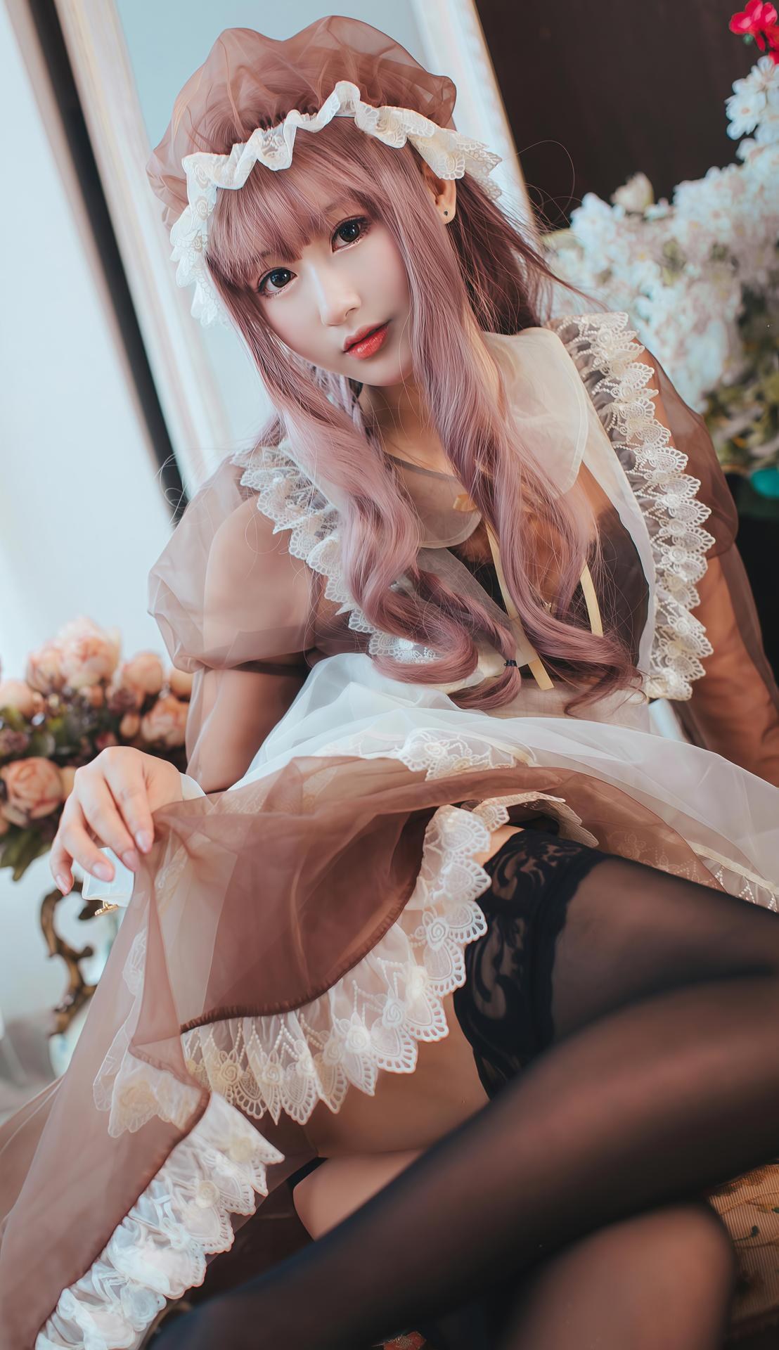 [Cosplay] Hanyu Sanwei and Yi Qian Zhi Mao Bohe - maid đôi xuyên thấu dáng đẹp 32P