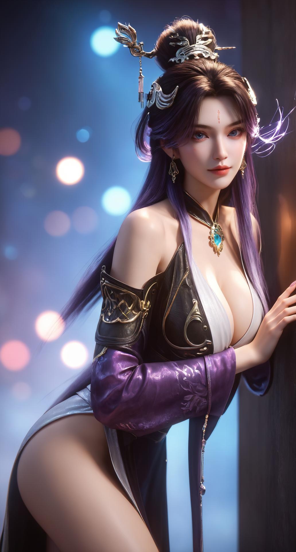 AI Porn - 光阴之外 丁雪：黑紫古风束缚交合圖集 308P