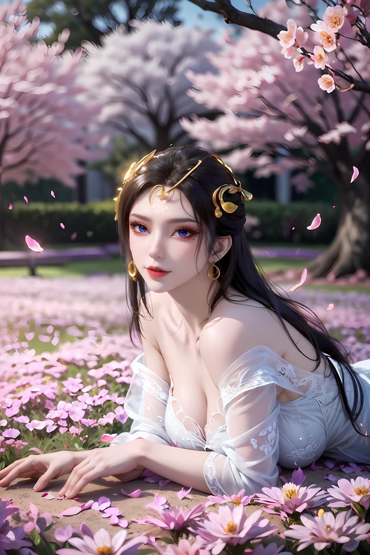 AI Porn - 仙遺三祖：櫻花庭院白紗交合影片圖集 89P1V