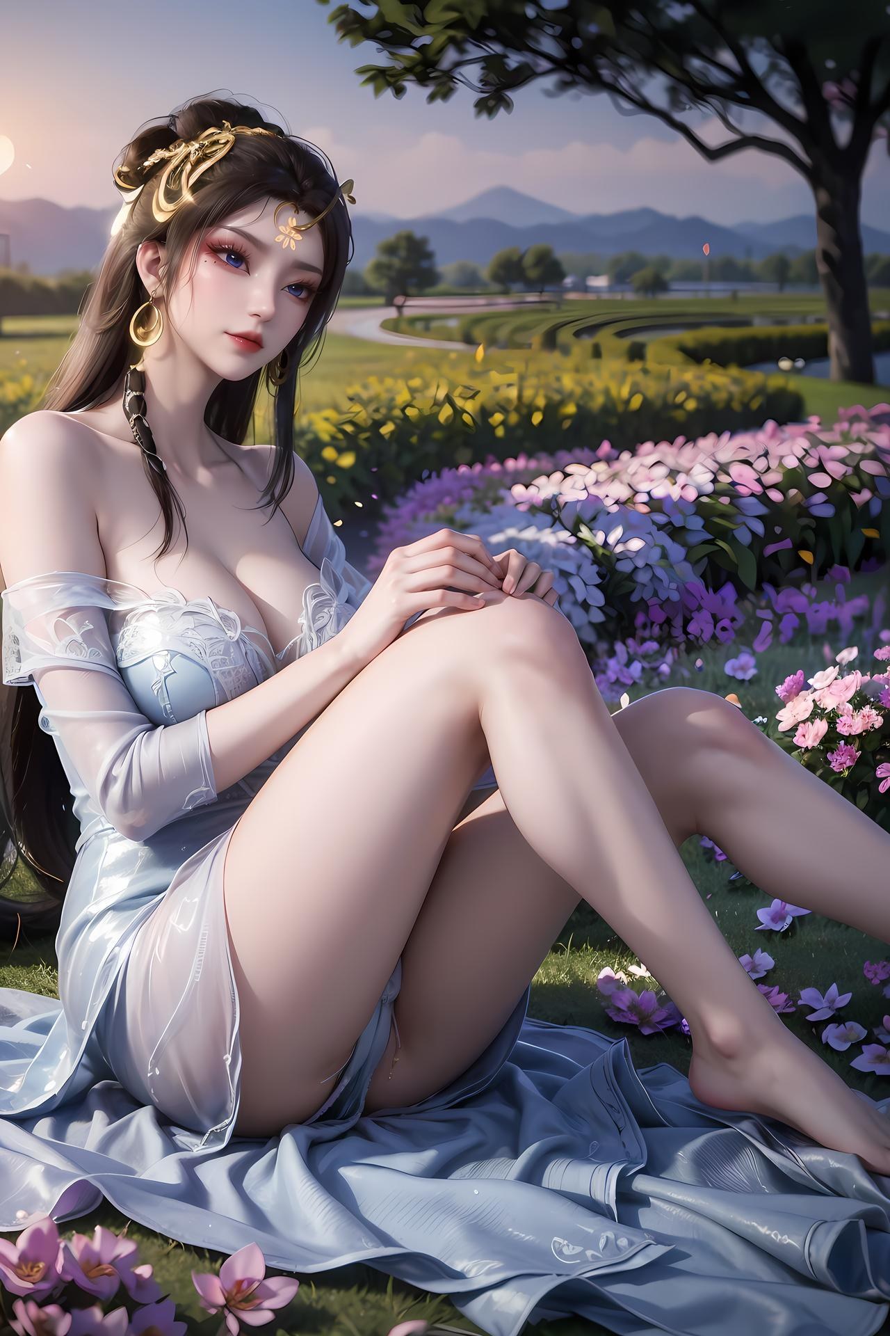 AI Porn - 仙遺三祖：櫻花庭院白紗交合影片圖集 89P1V