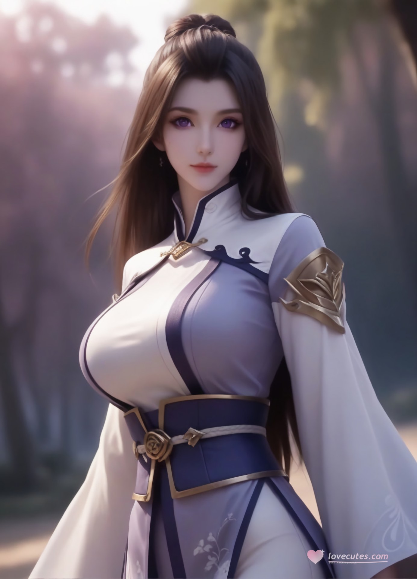AI Porn - 一念永恒 周星琪 白紫修仙服の海辺AI成人画像ギャラリー 105P