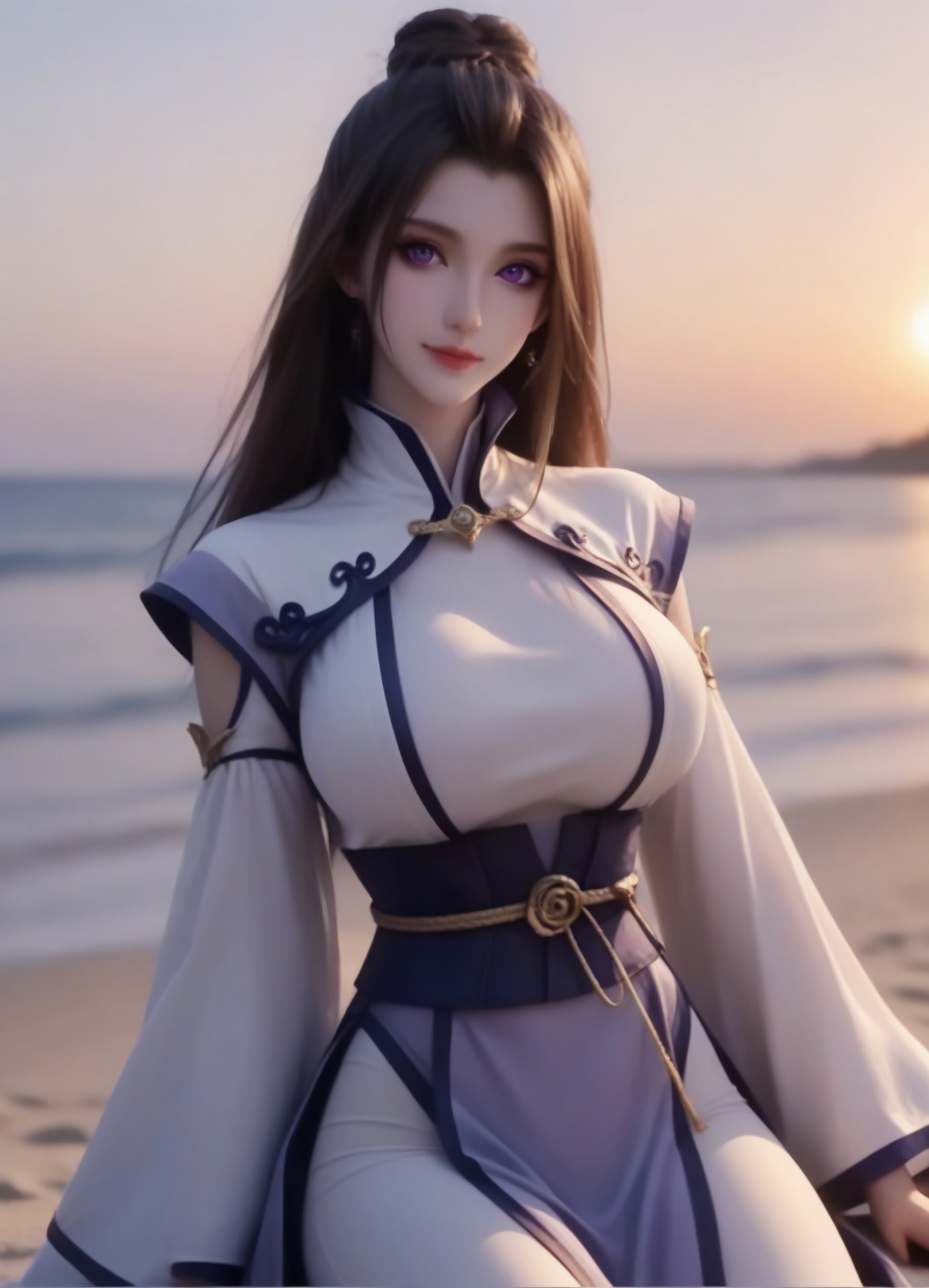 AI Porn - A Will Eternal Zhou Xingqi White-Purple Cultivation Seaside Gallery 105P