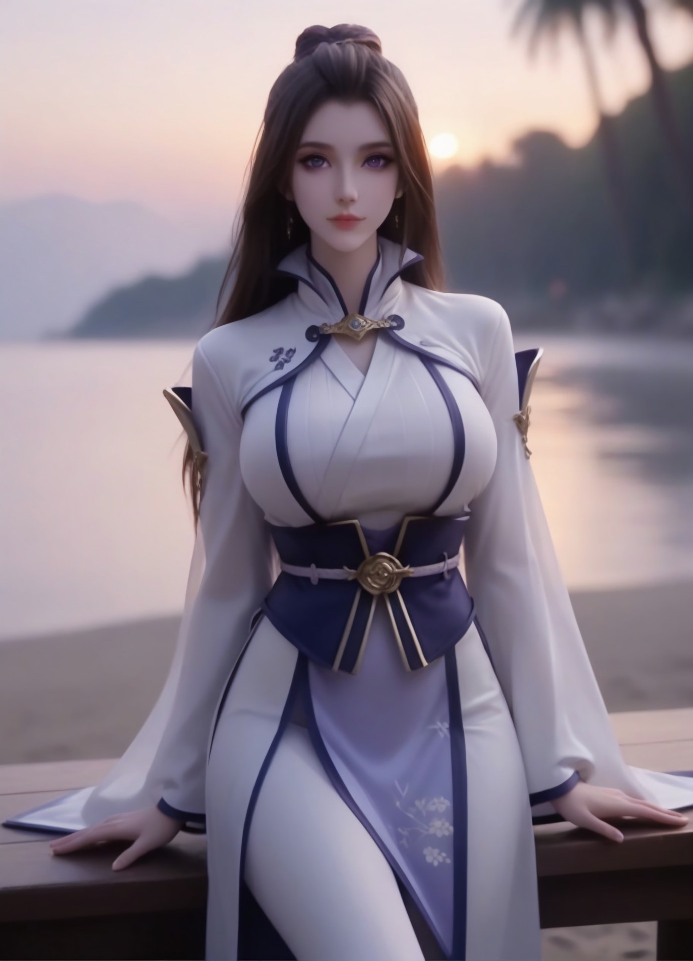 AI Porn - A Will Eternal Zhou Xingqi White-Purple Cultivation Seaside Gallery 105P