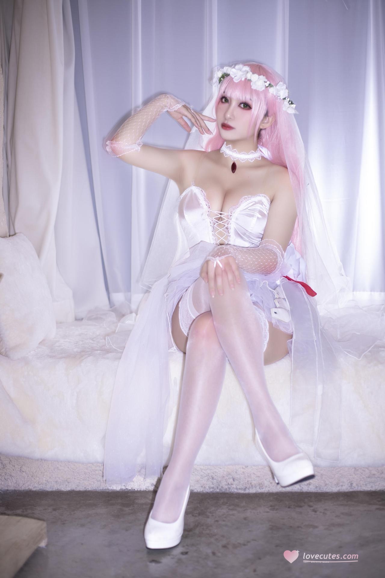 [Cosplay] LoLiSAMA - Zero Two bridal dress 63P