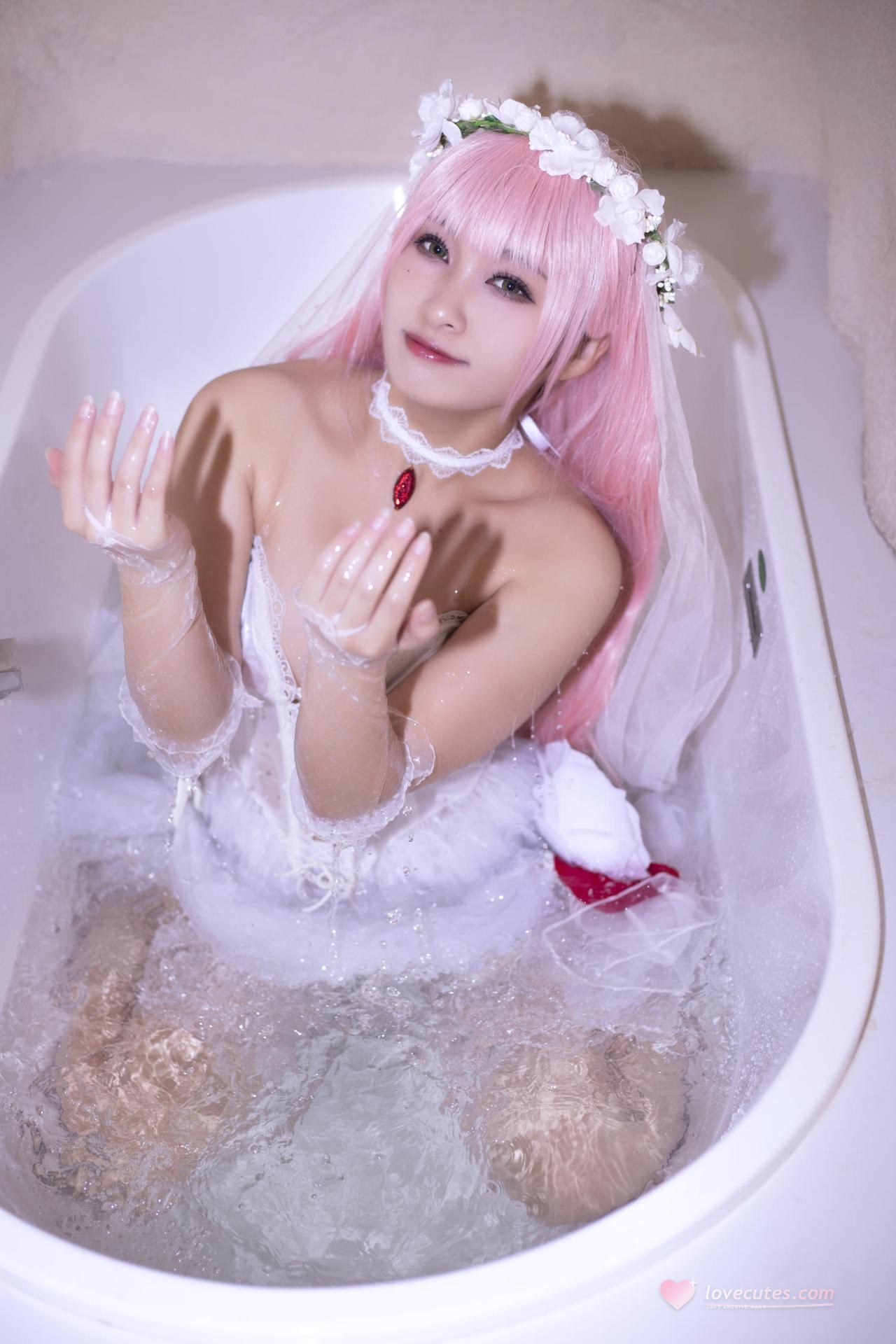 [cosplay] 洛璃LoLiSAMA - 02花嫁：角色还原美腿大尺度 63P