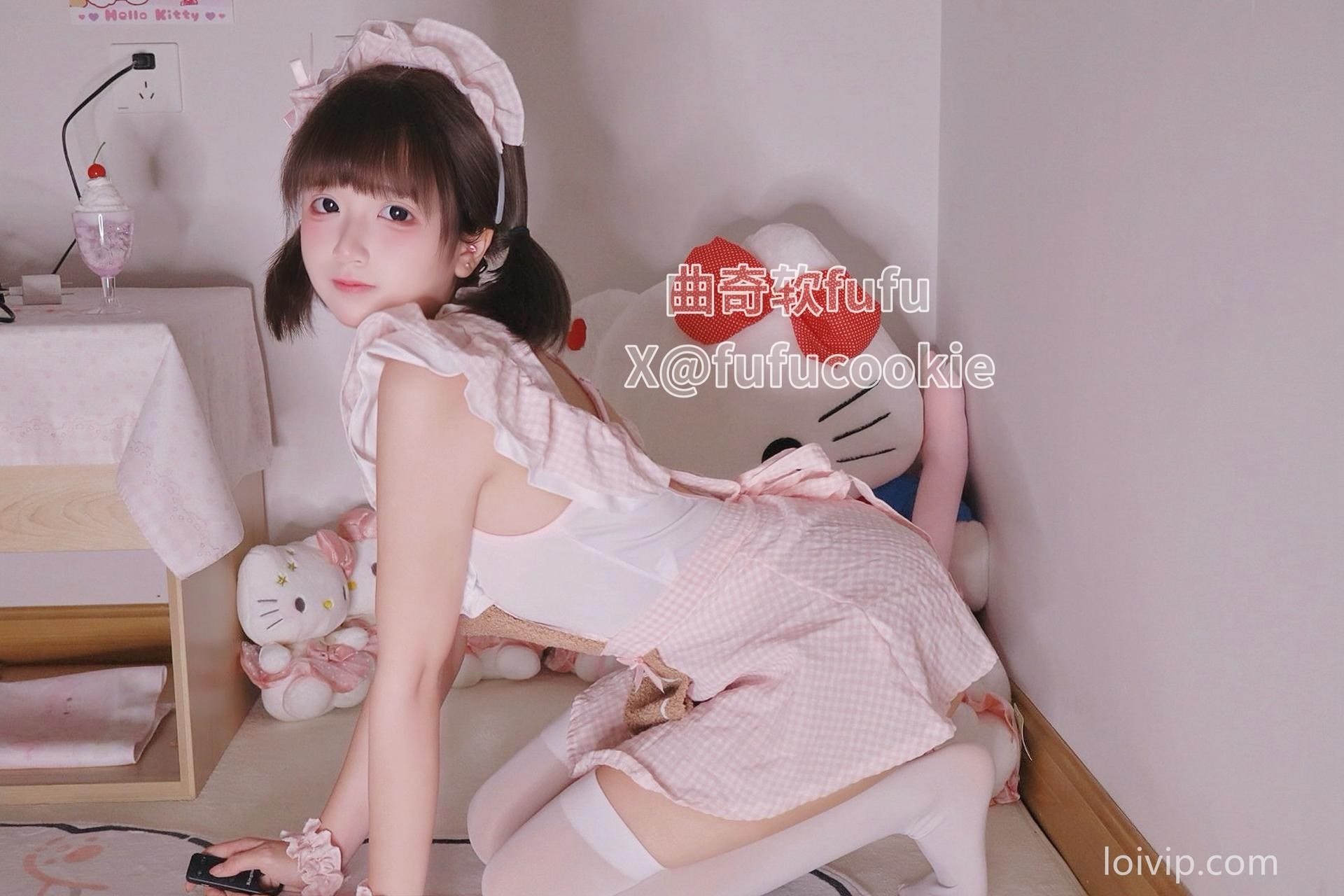 [Cosplay] Cookie Soft Fufu - bear maid bedroom 39P2V