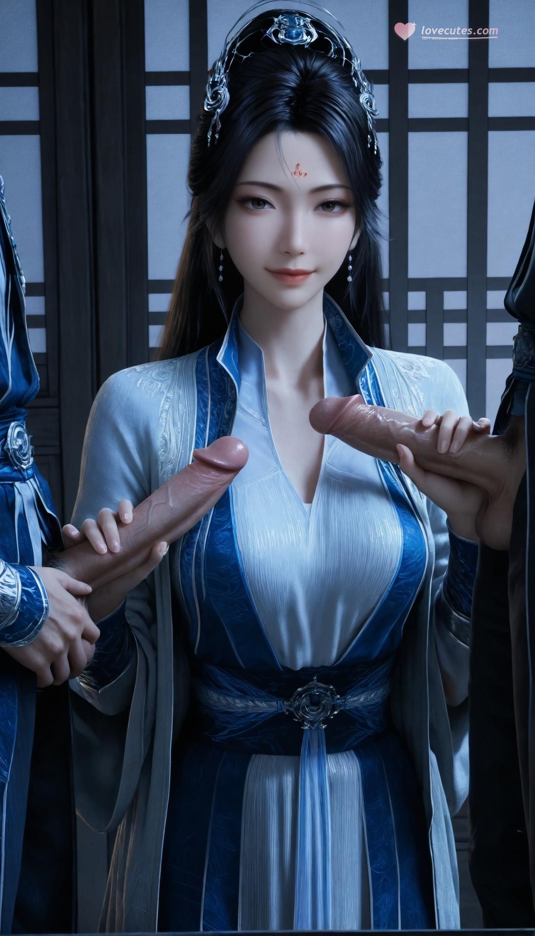 AI Porn - 凡人修仙傳 南宮婉：藍白古風全裸露穴圖集 305P