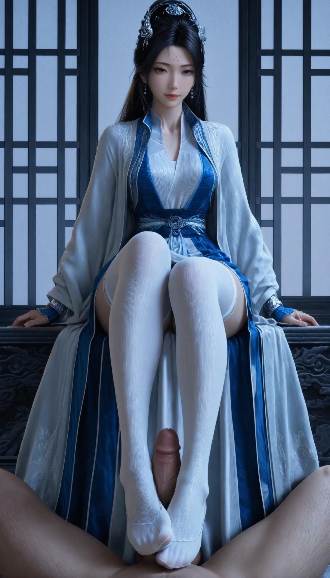 AI Porn - 凡人修仙傳 南宮婉：藍白古風全裸露穴圖集 305P
