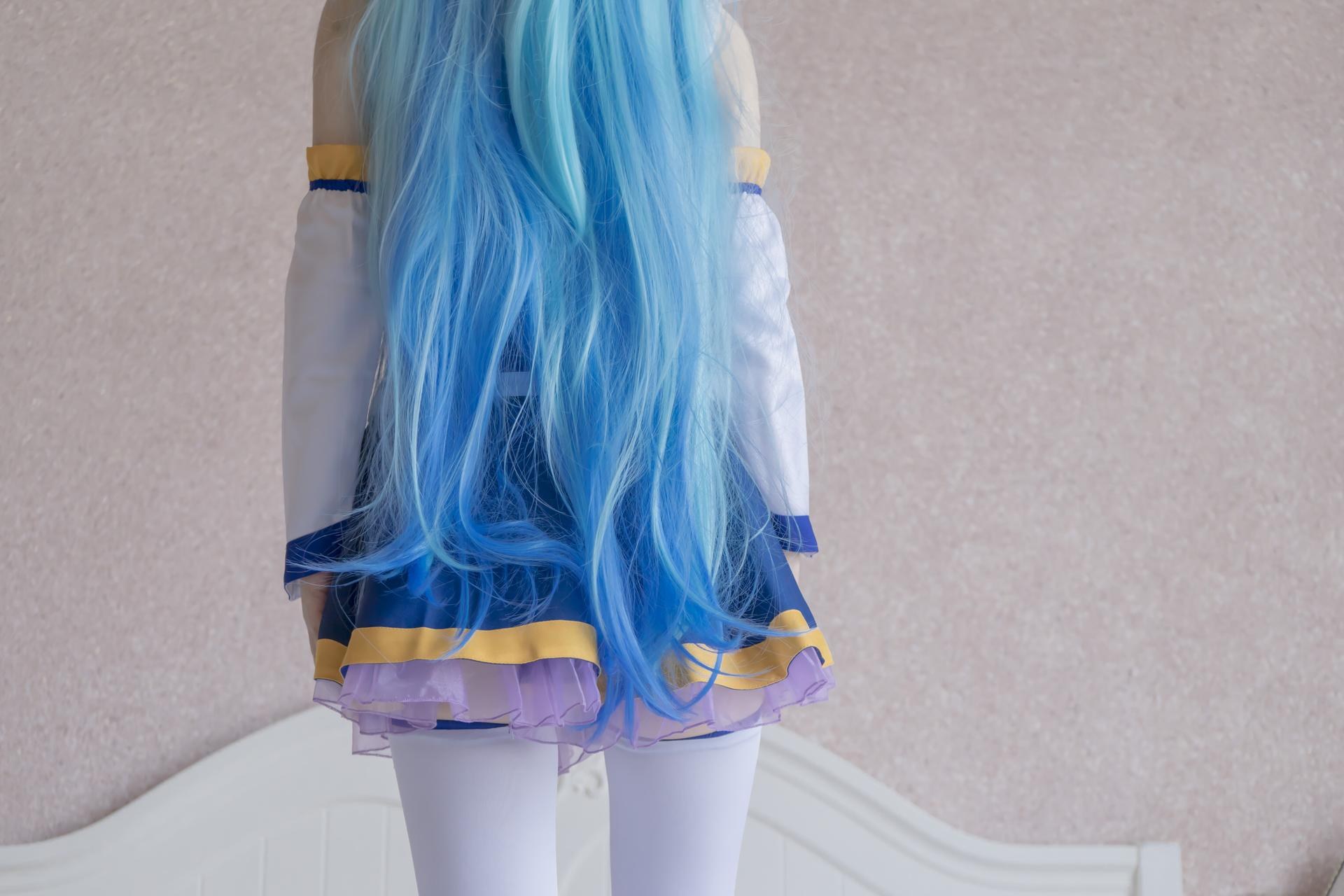 [Cosplay] Shaonv Yinghua - Aqua: phong cách ảnh người lớn chi tiết hở ngực vòng ba nổi bật bộ ảnh 80P