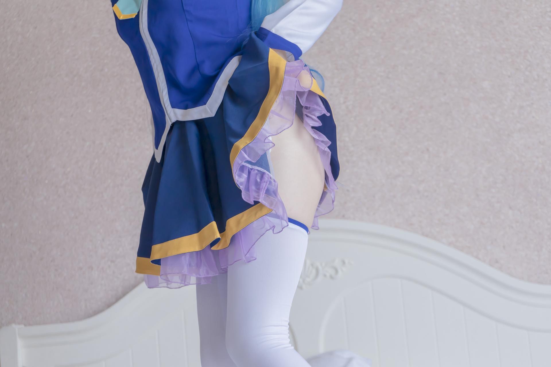 [Cosplay] Shaonv Yinghua - Aqua: phong cách ảnh người lớn chi tiết hở ngực vòng ba nổi bật bộ ảnh 80P