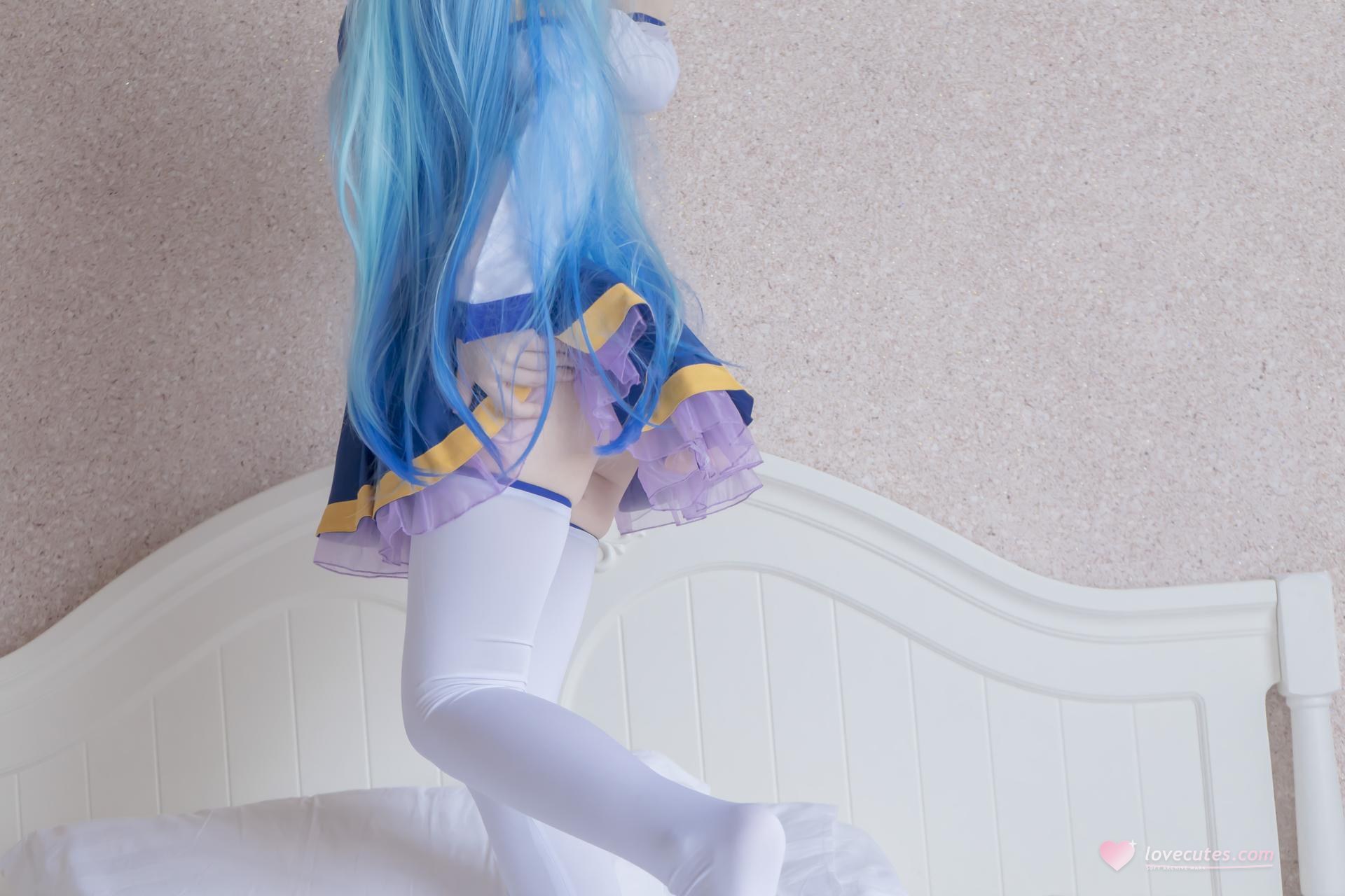 [Cosplay] Shaonv Yinghua - Aqua: phong cách ảnh người lớn chi tiết hở ngực vòng ba nổi bật bộ ảnh 80P