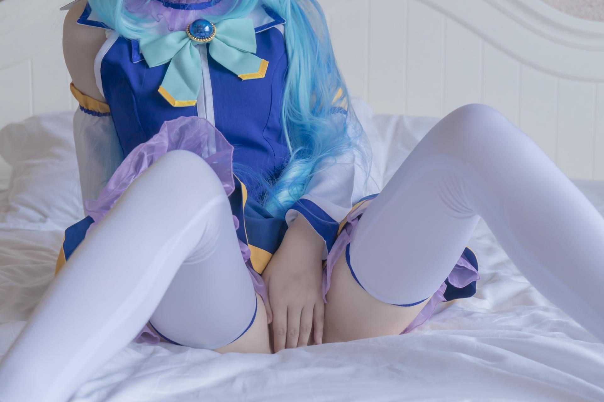 [Cosplay] Shaonv Yinghua - Aqua: phong cách ảnh người lớn chi tiết hở ngực vòng ba nổi bật bộ ảnh 80P