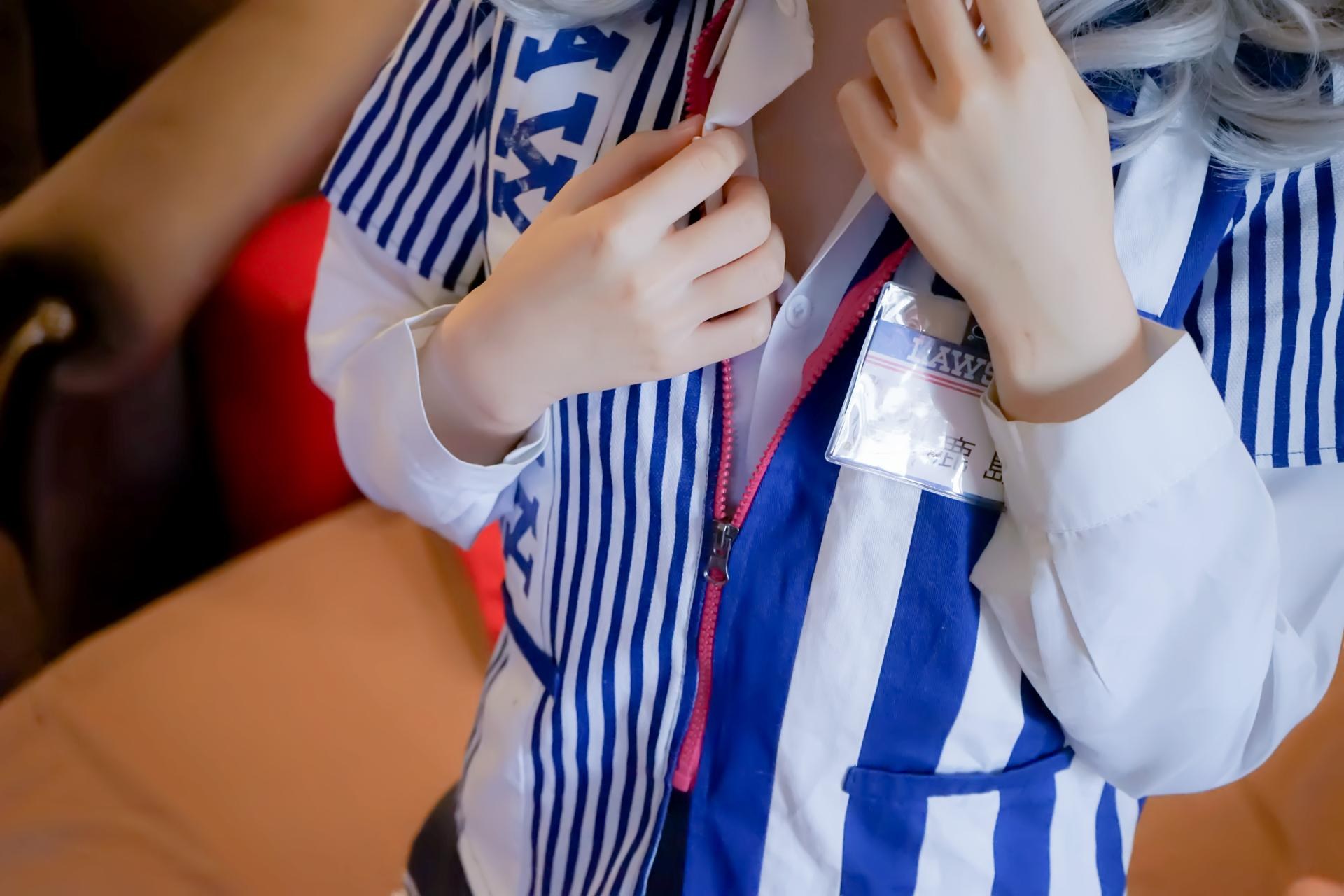 [Cosplay] Shaonv Yinghua - Kashima Lawson Uniform: adult styling topless details white stockings photo set 105P