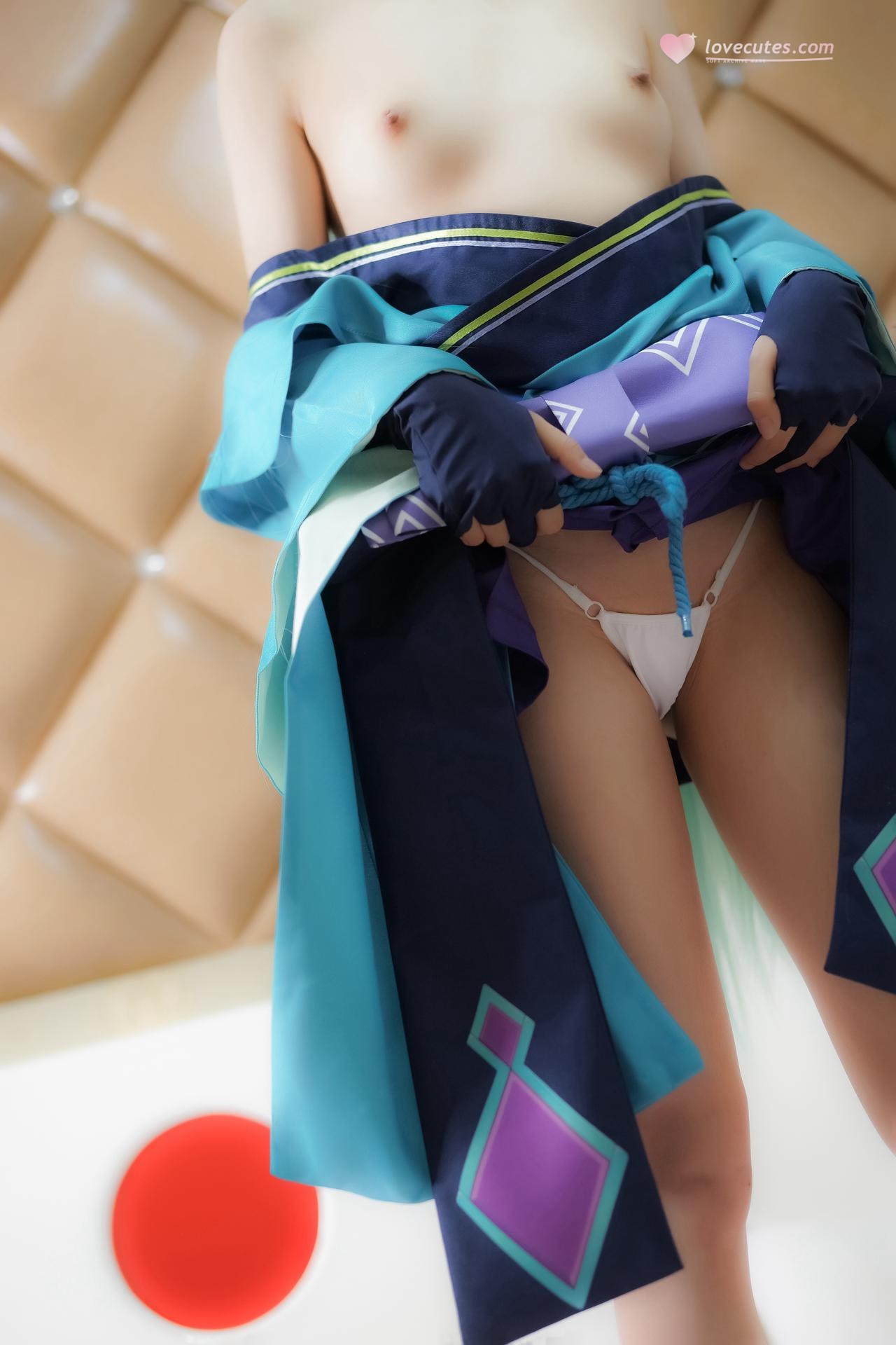 [cosplay] 少女映畫 - 青行燈：翹臀蕾絲內衣大尺度角色還原 104P