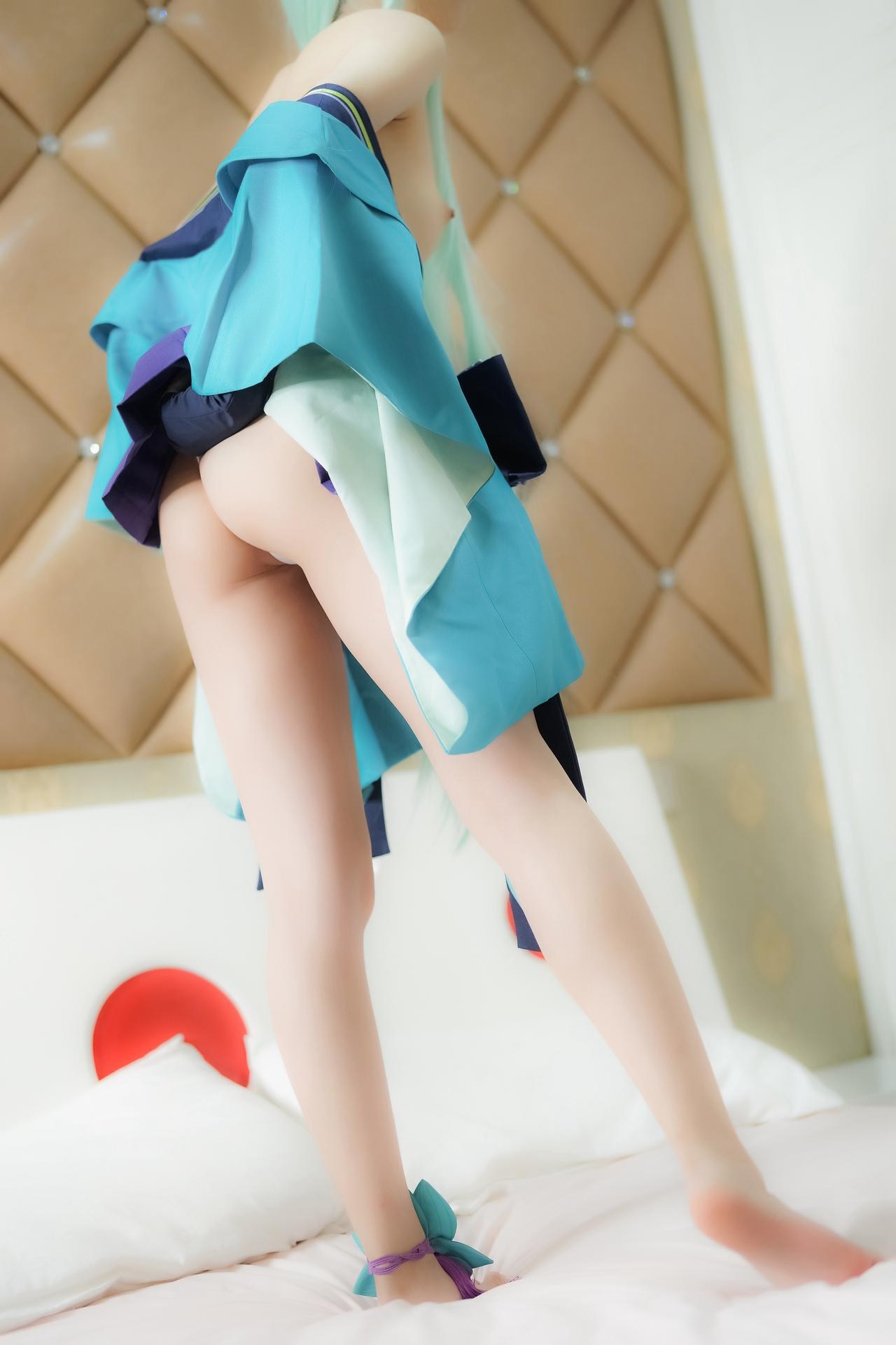[cosplay] 少女映畫 - 青行燈：翹臀蕾絲內衣大尺度角色還原 104P