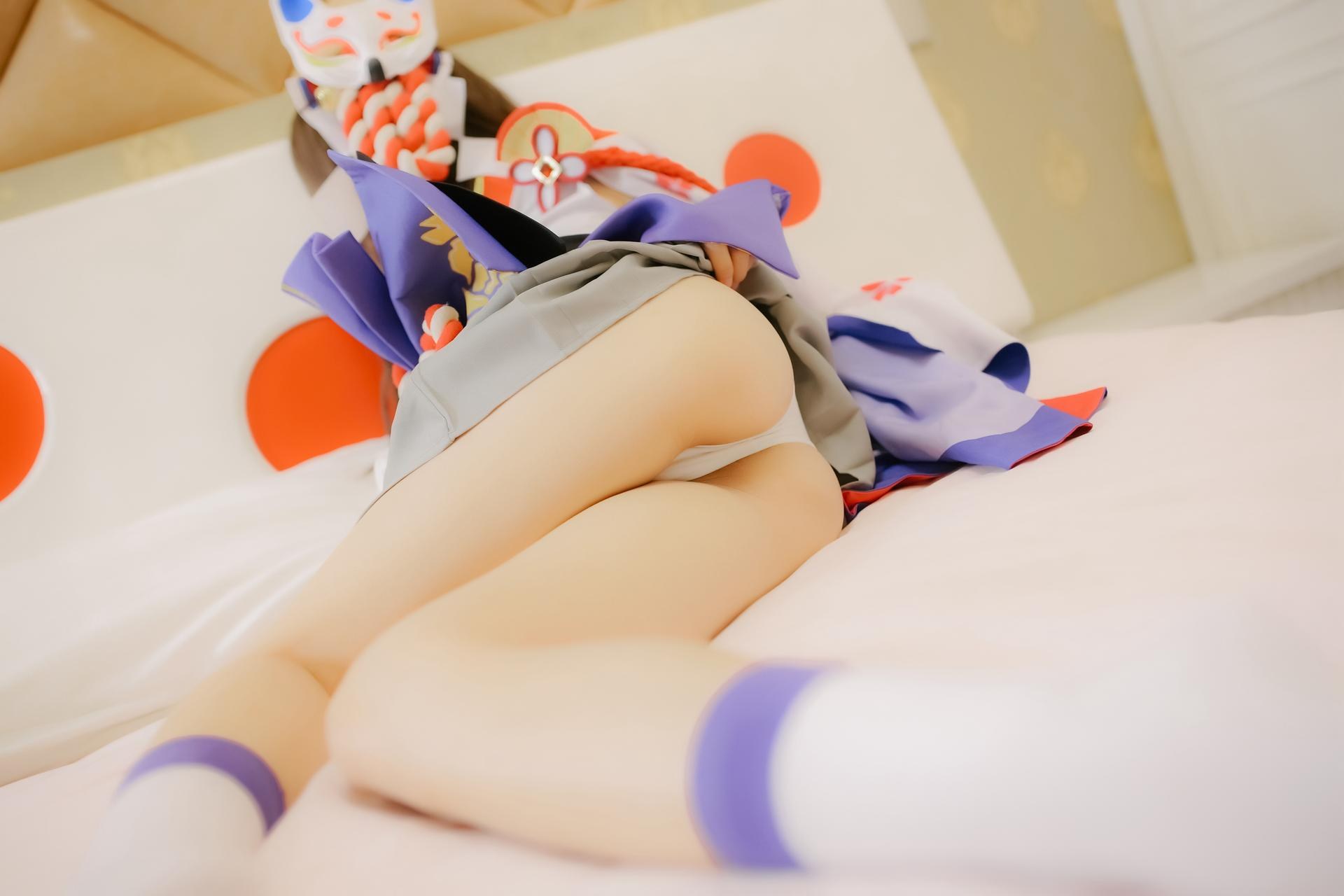 [Cosplay] Shaonv Yinghua - Onmyoji Yuki Onna: phong cách ảnh người lớn chi tiết hở ngực vòng ba nổi bật bộ ảnh 96P