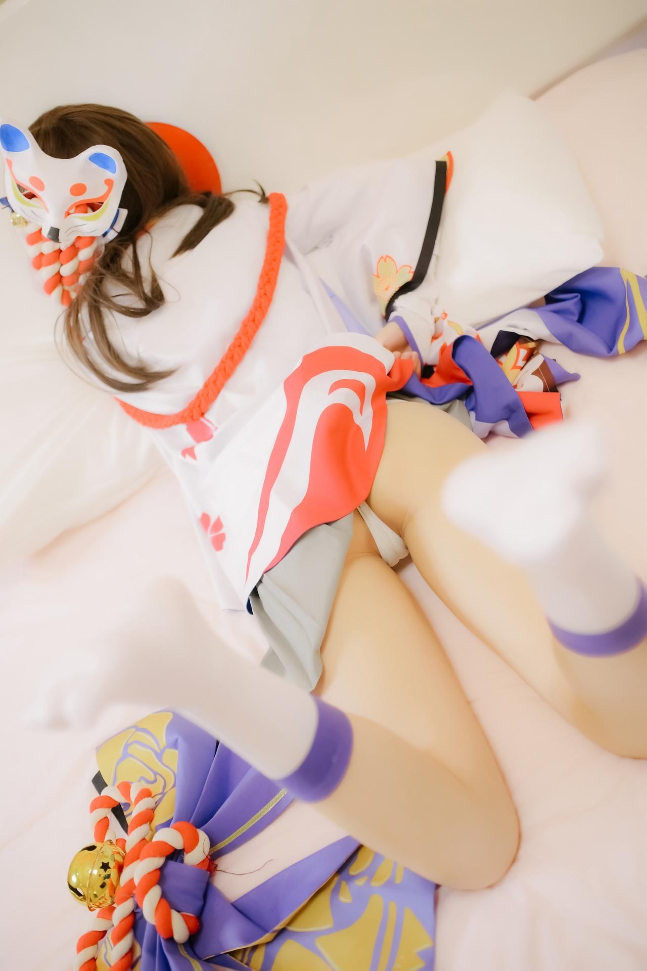 [Cosplay] Shaonv Yinghua - Onmyoji Yuki Onna: phong cách ảnh người lớn chi tiết hở ngực vòng ba nổi bật bộ ảnh 96P