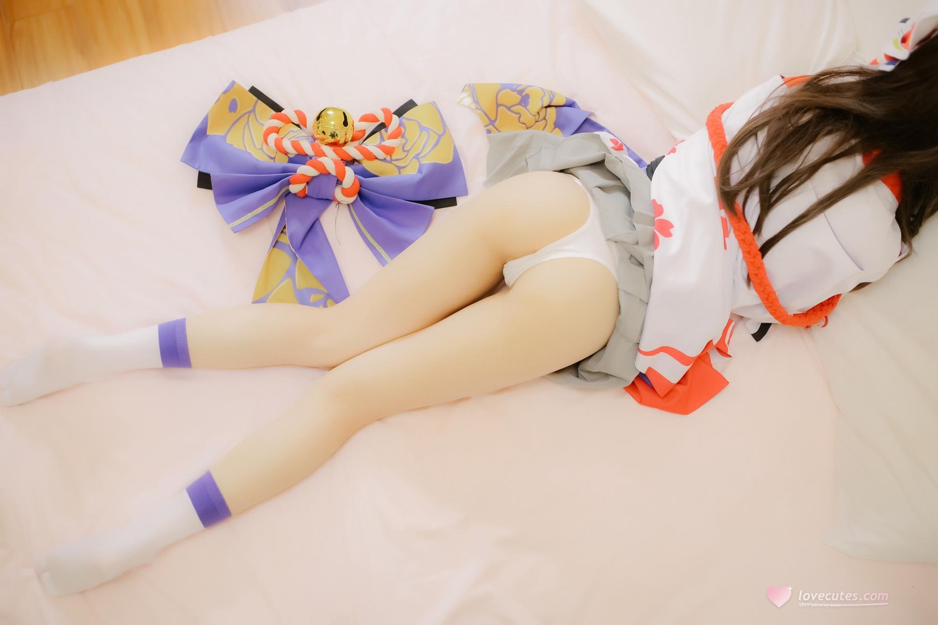 [cosplay] 少女映画 - 阴阳师 雪女：翘臀露穴学生装大尺度角色还原 96P