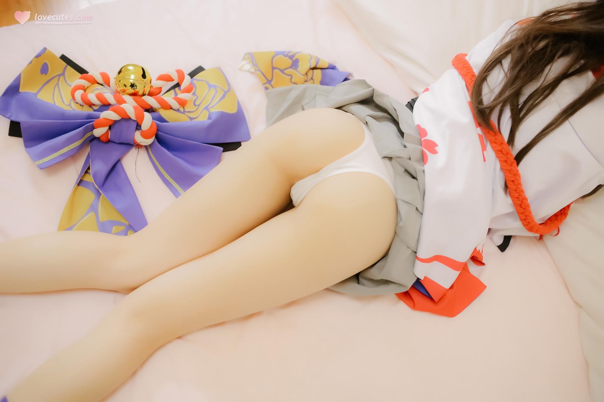 [cosplay] 少女映画 - 阴阳师 雪女：翘臀露穴学生装大尺度角色还原 96P