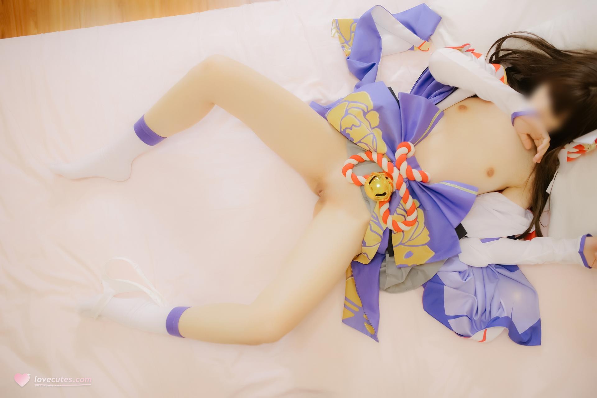 [cosplay] 少女映画 - 阴阳师 雪女：翘臀露穴学生装大尺度角色还原 96P