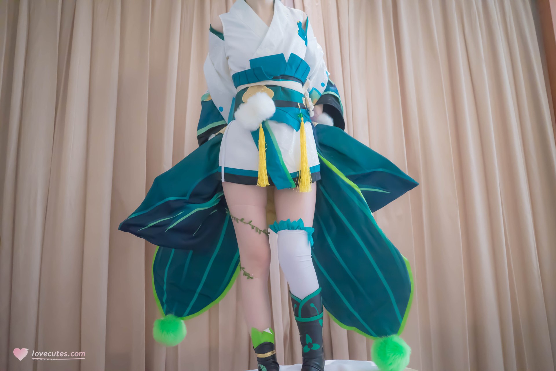 [Cosplay] Shaonv Yinghua - Onmyoji Hotarugusa: adult styling topless details curvy hips photo set 91P1V