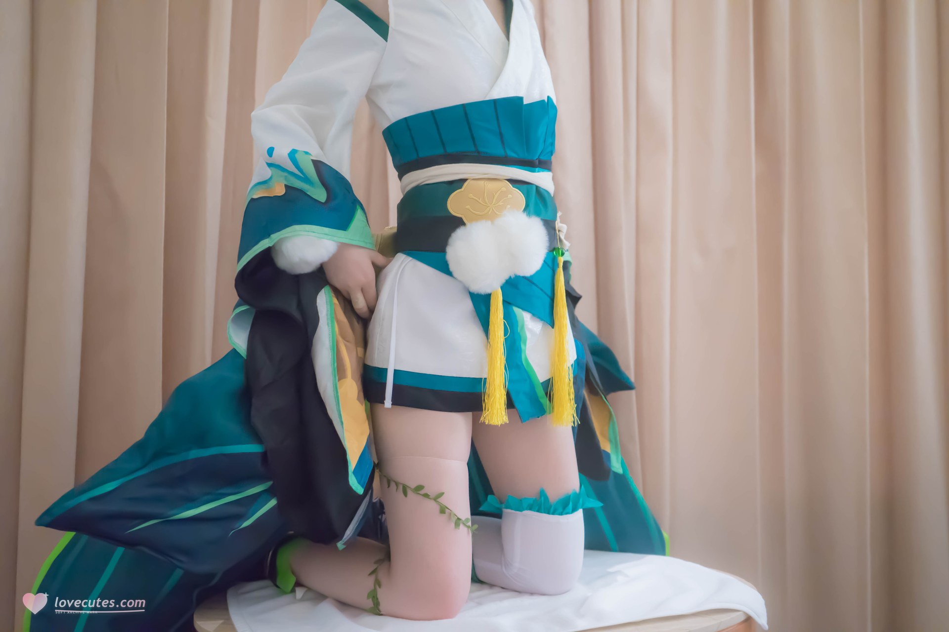 [Cosplay] Shaonv Yinghua - Onmyoji Hotarugusa: adult styling topless details curvy hips photo set 91P1V