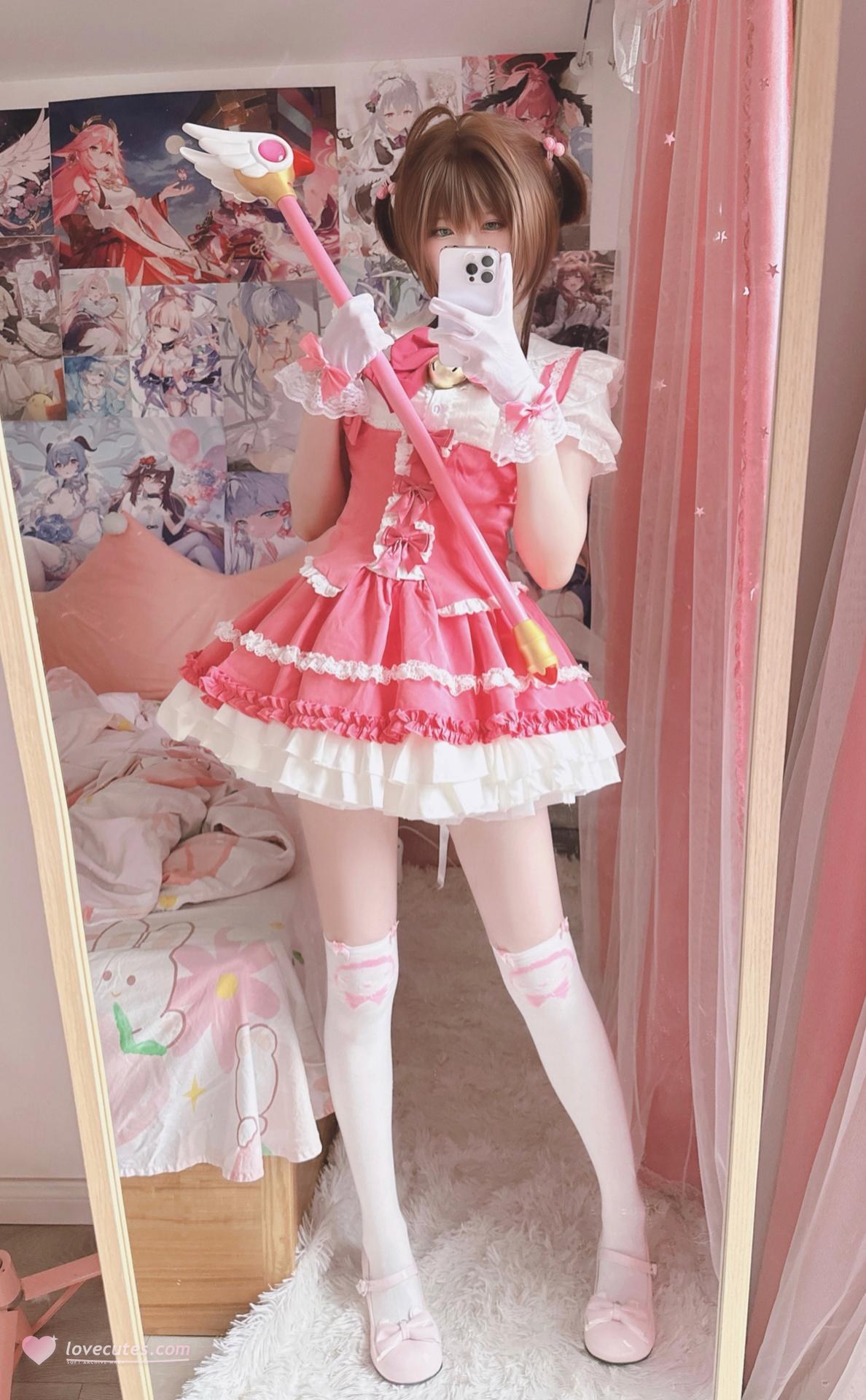 [cosplay] 習呆呆 - さくら：翘臀女仆露穴大尺度角色還原 15P2V