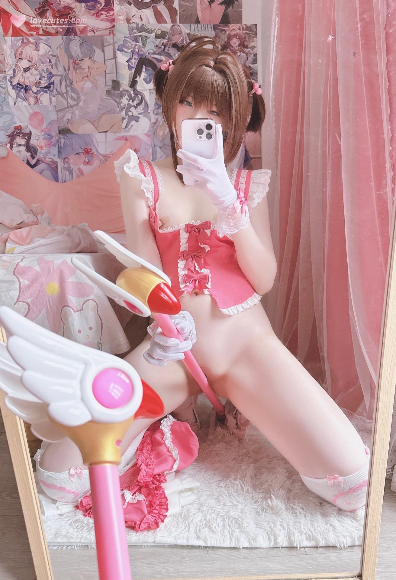 [cosplay] 習呆呆 - さくら：翘臀女仆露穴大尺度角色還原 15P2V