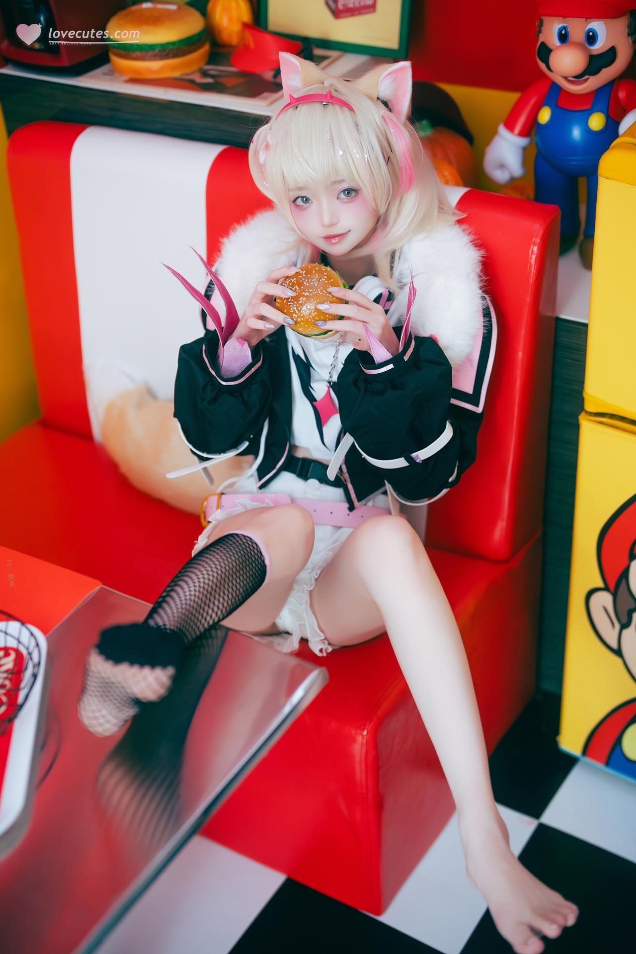 [Cosplay] Irisuare( - Red White Kemonomimi Video 23P1V