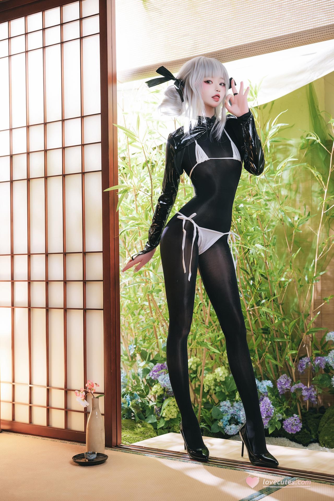 [Cosplay] Irisuare( - Black Stocking Bunny 17P