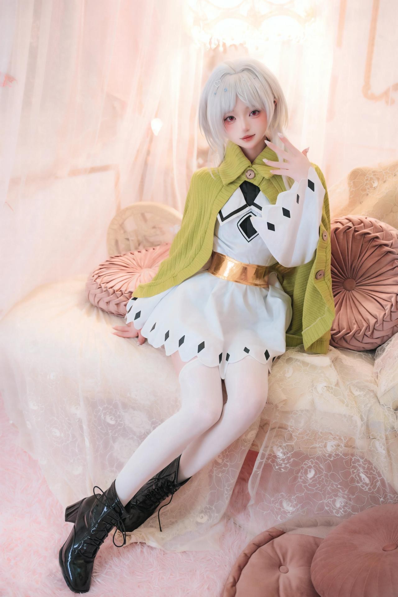 [Cosplay] Irisuare( - Bộ White Hair Elf 20P