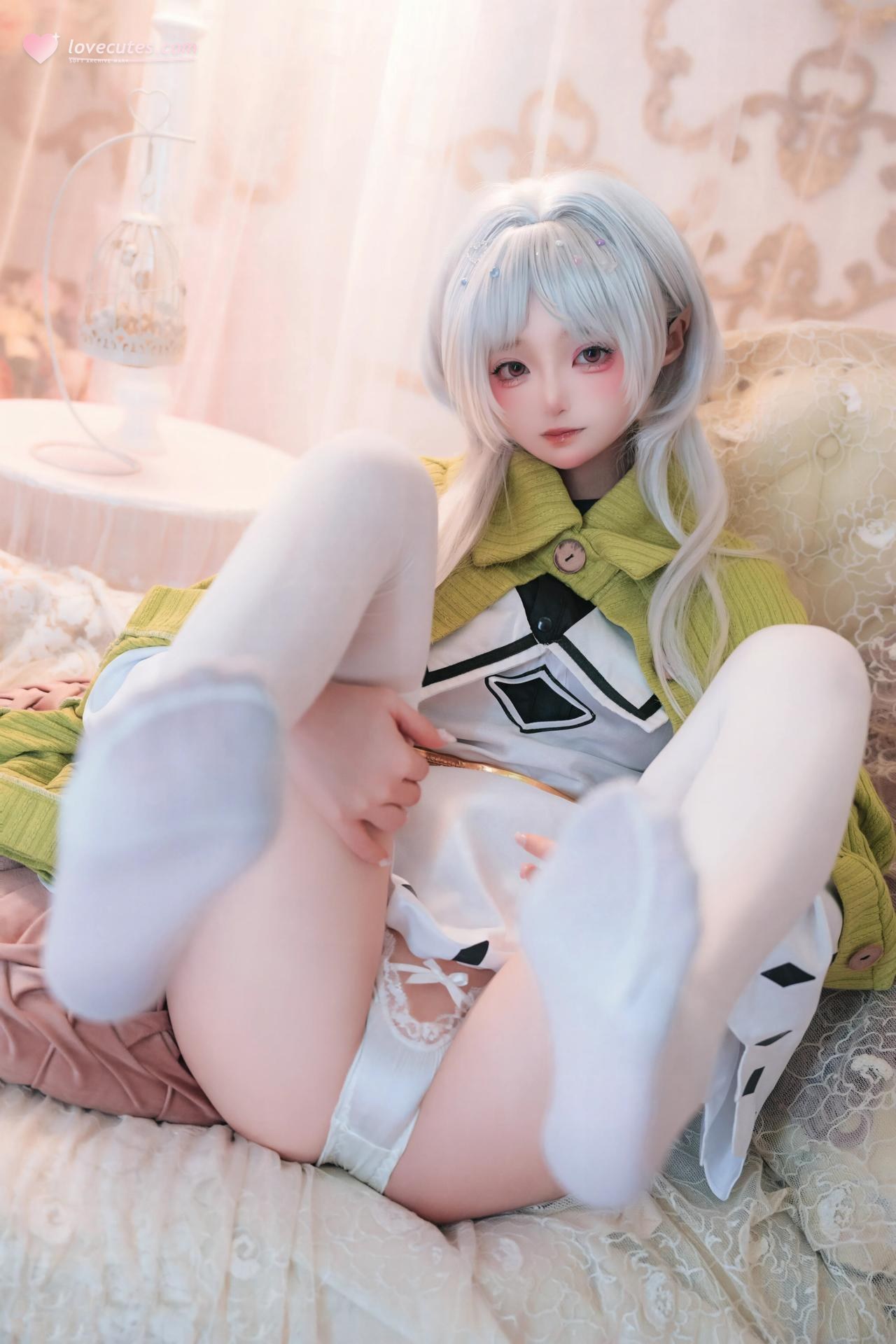 Irisuare(愛莉) - 希露菲叶特白发精灵 写真セット 20P