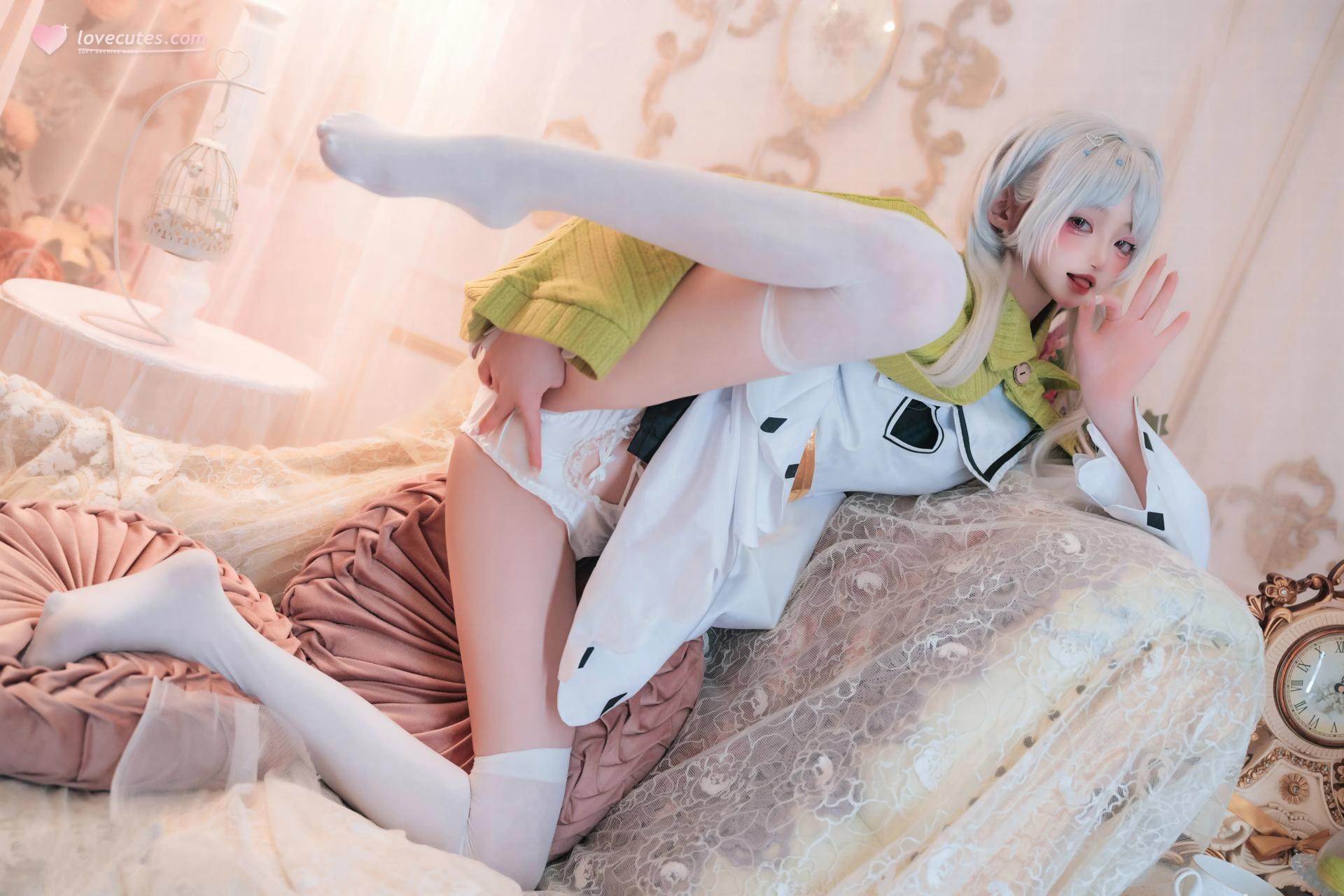 Irisuare(愛莉) - 希露菲叶特白发精灵 写真セット 20P
