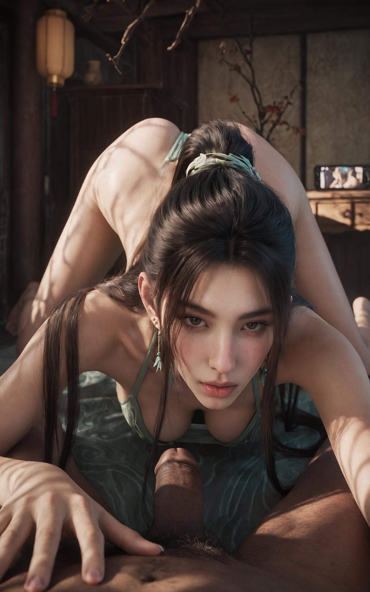 AI Porn - 剑来 宁姚：青衣枫叶床景交合图集 140P