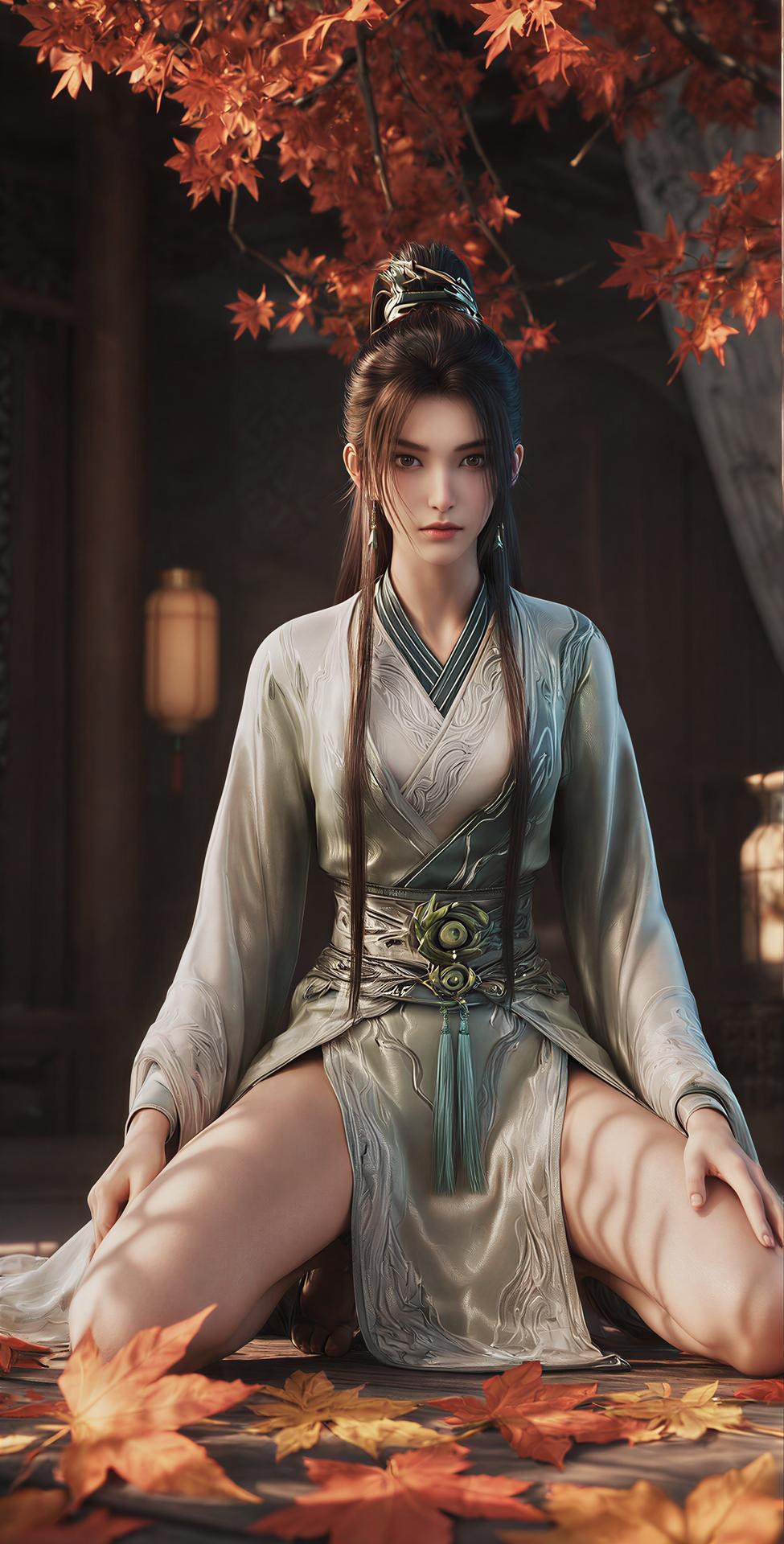 AI Porn - 劍來 寧姚：青衣楓葉床景交合圖集 140P